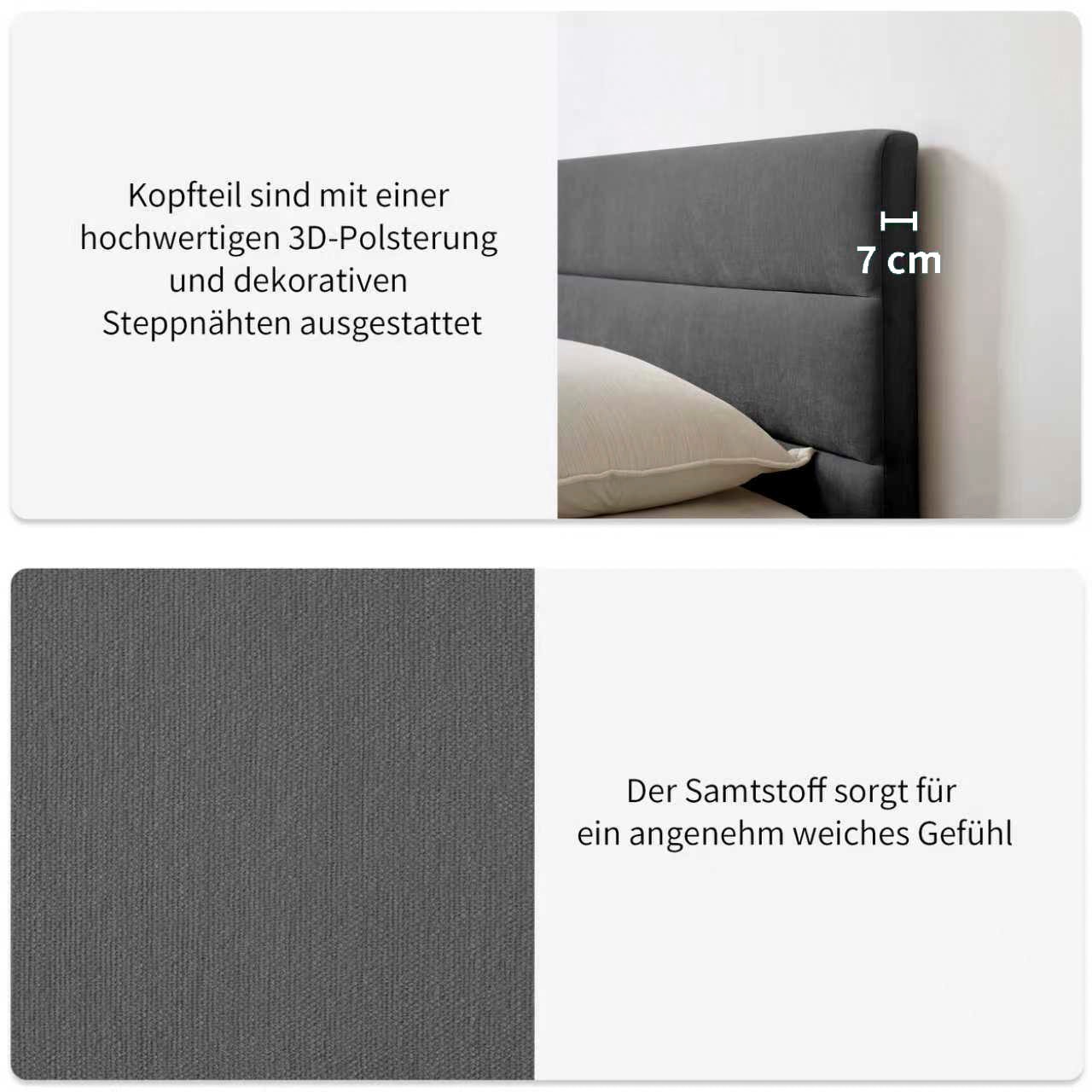 Home affaire Polsterbett »Philippiere inkl. Lattenrost« erhältlich in den Breiten 140cm & 180cm