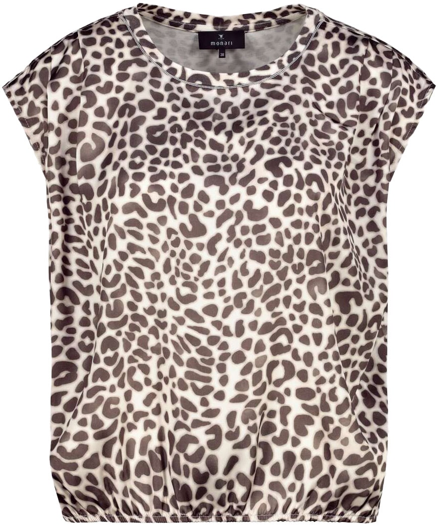 Monari Schlupfbluse, mit Animalprint