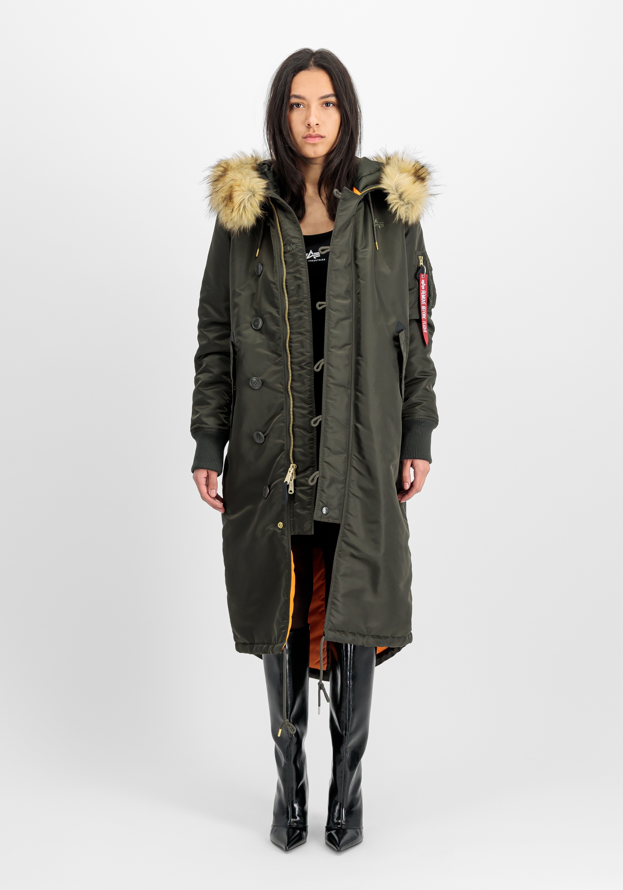 Alpha Industries Winterjacke »Alpha Industries Women - Cold Weather Jackets Long Fishtail W«
