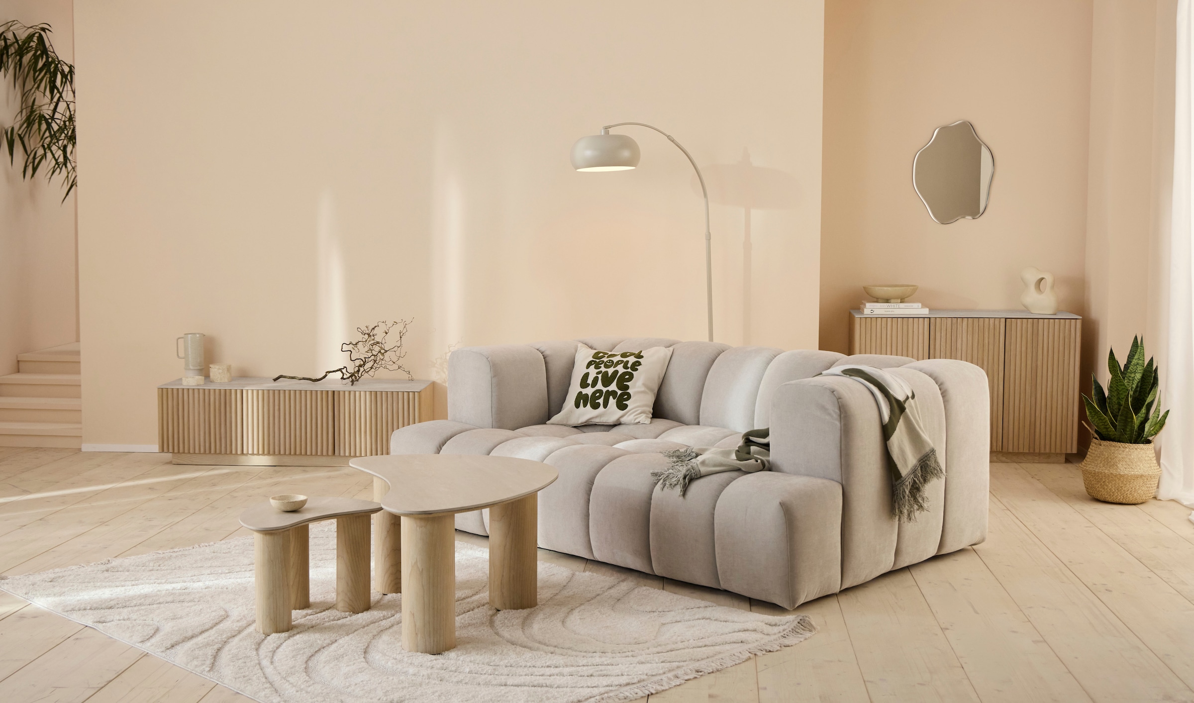homsy by Ana Johnson Wohndecke »Snugsy« Pflegeleicht, 100% Baumwolle, Edles Design, 200x150 cm