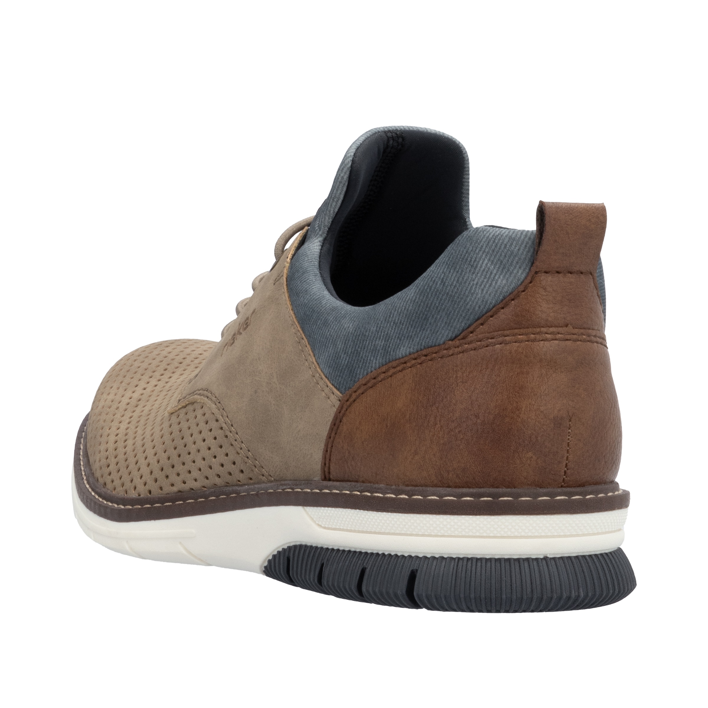 Rieker Slip-On Sneaker  Schlupfschuh, Halbschuh, Freizeitschuh mit Prägung