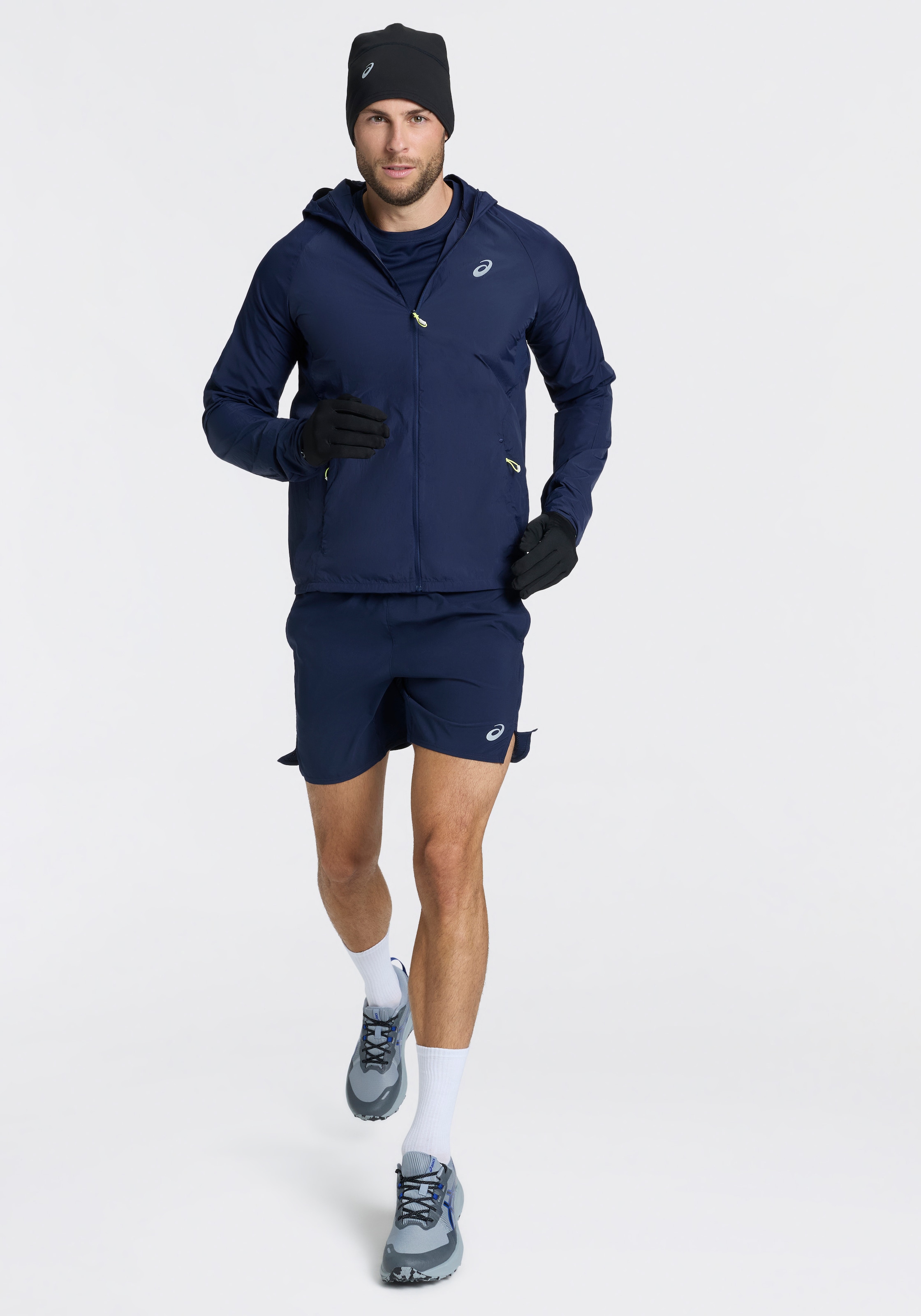 Asics Laufhandschuhe Reflektierend, Bequeme Bündchen, Angerautes Material