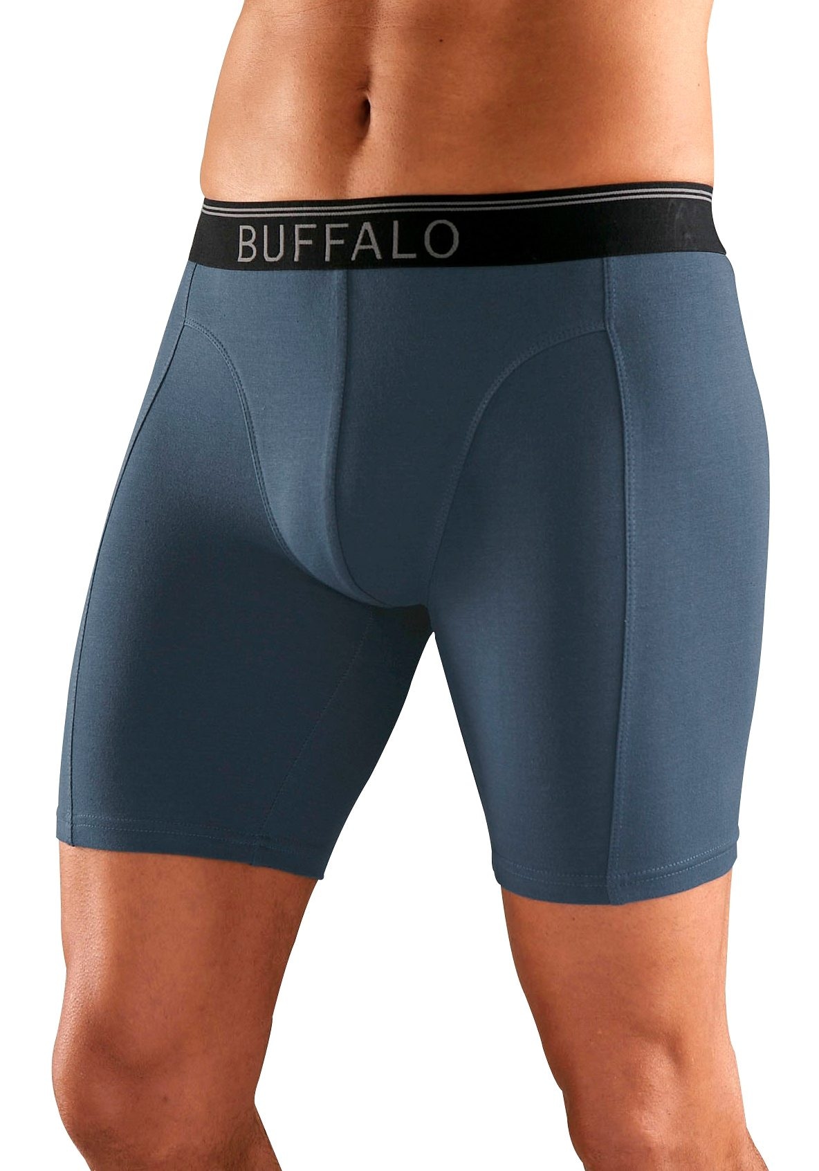 Buffalo Boxer »Boxershorts für Herren«, (Packung, 3 St.), in langer Form ideal auch für Sport und Trekking