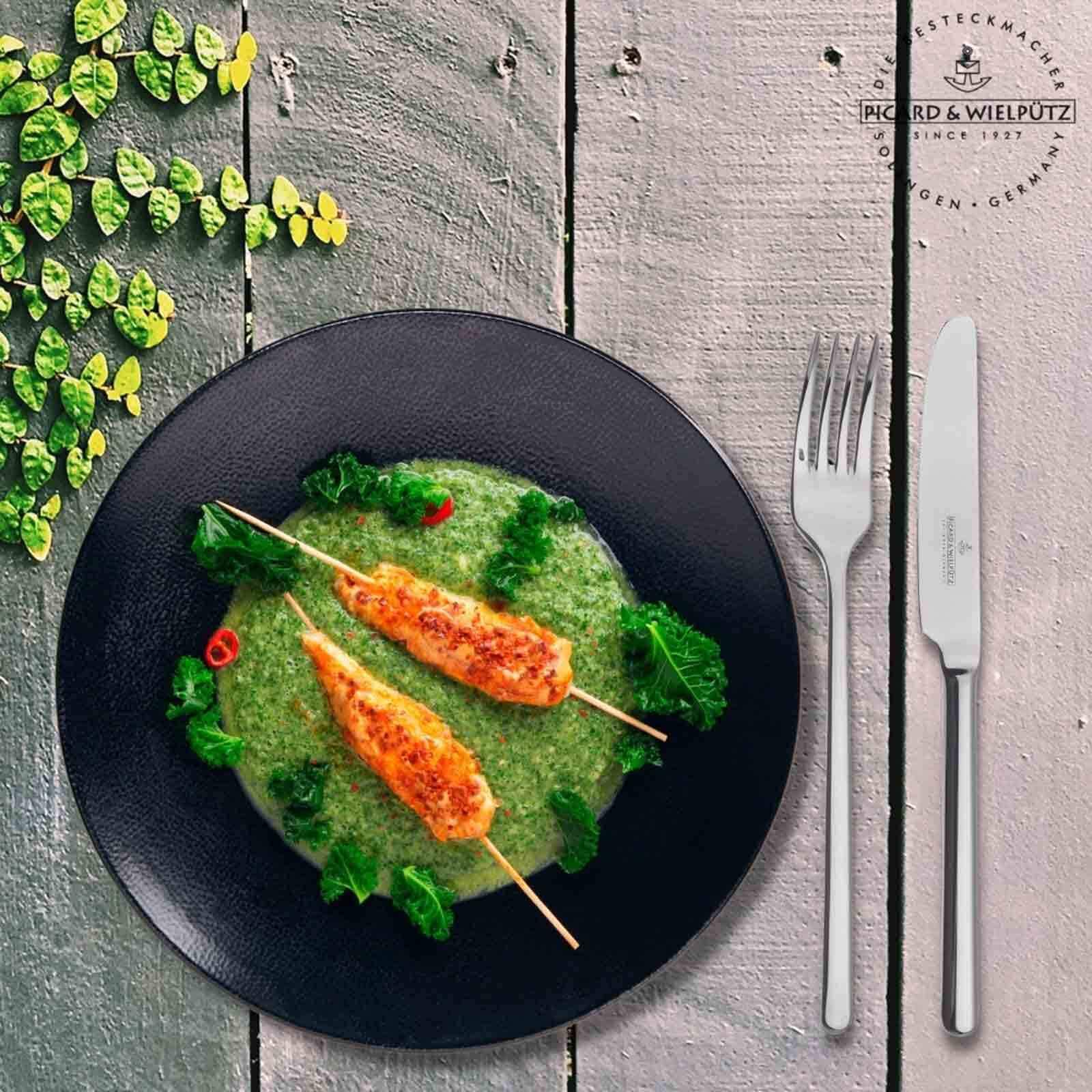 Picard & Wielpütz Solingen Besteck-Set »Tafelbesteck inkl. Besteckbox Ventura 30er Set silber« Spülmaschinengeeignet