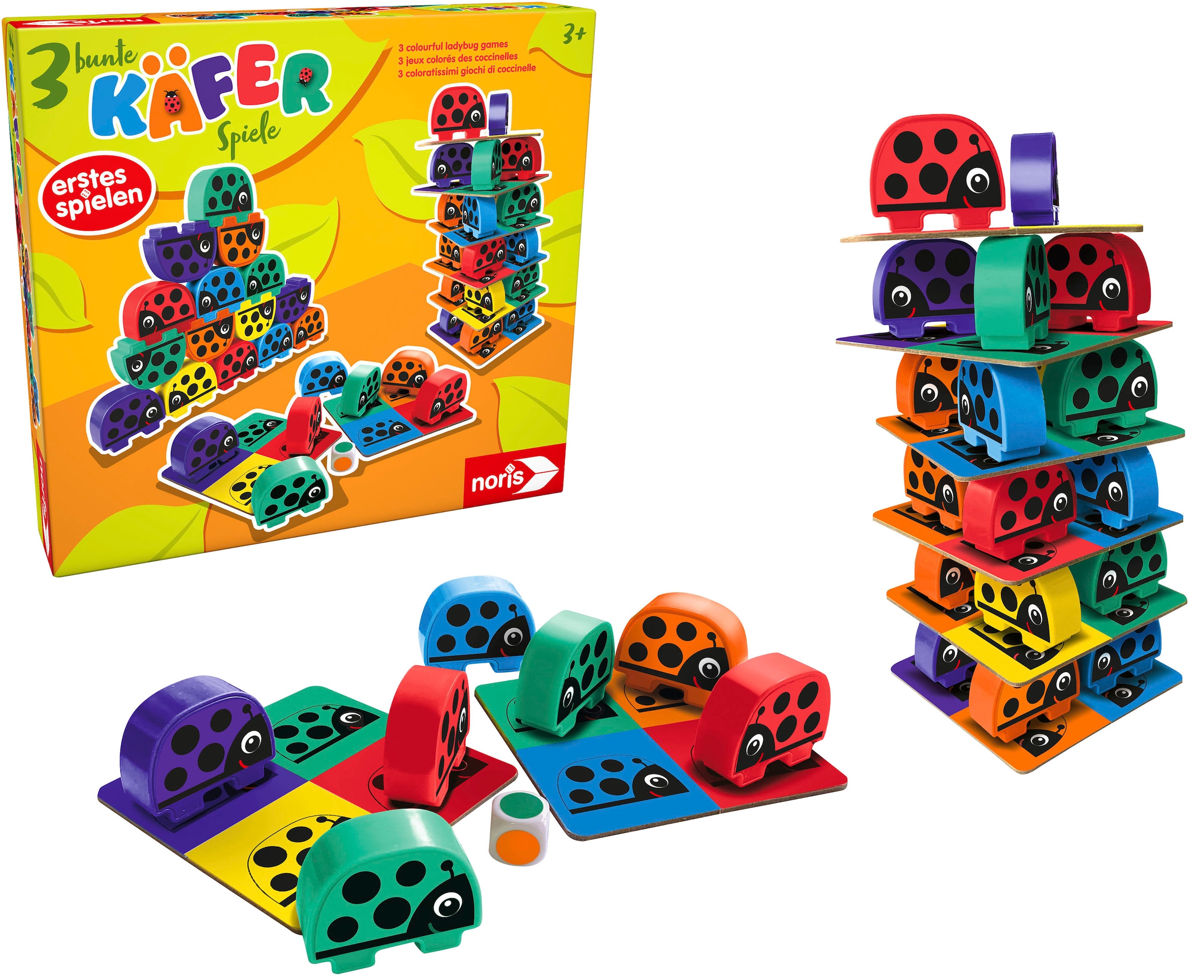 Noris Spiel »3 bunte Käferspiele«