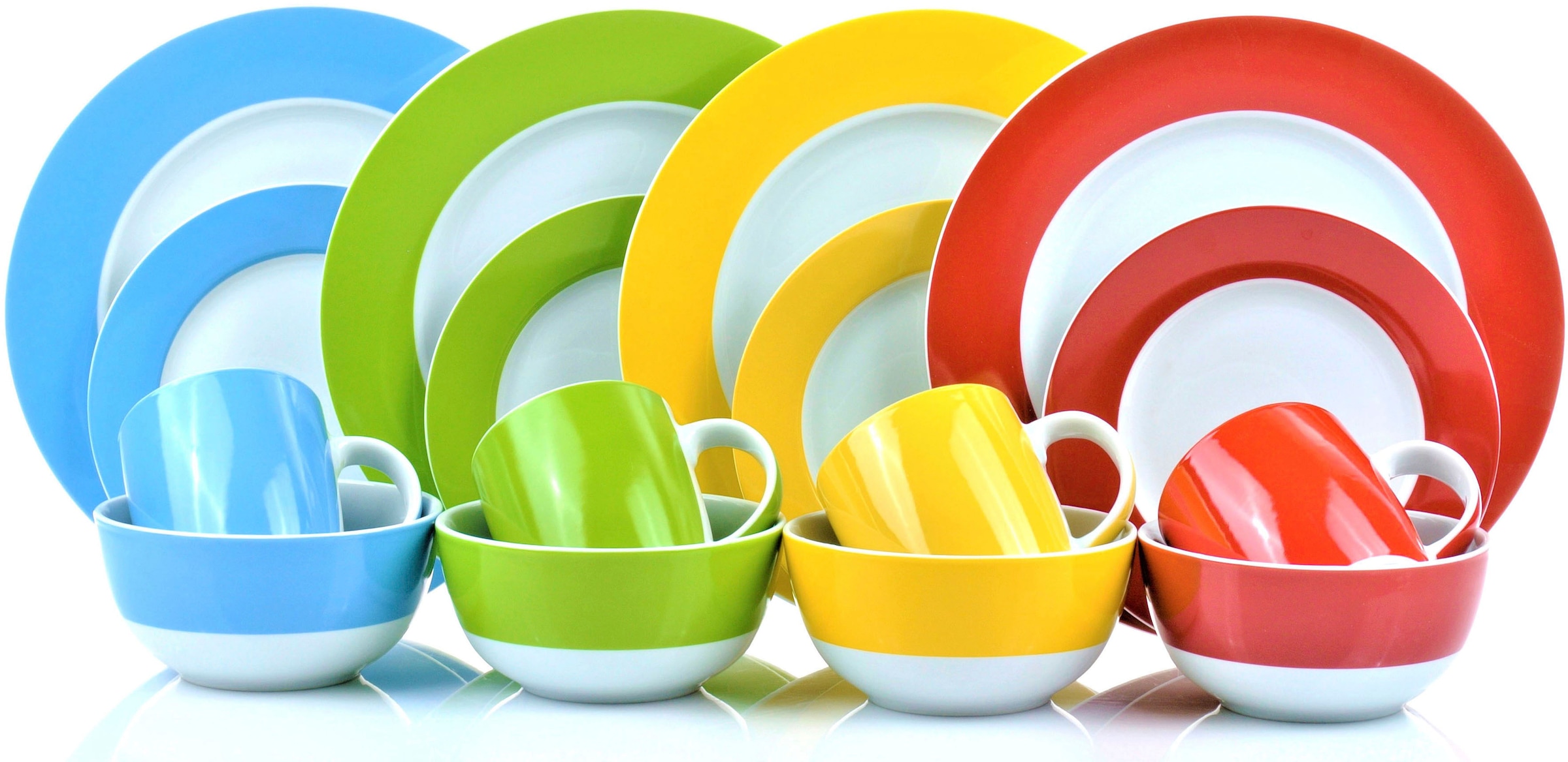 Retsch Arzberg Kombiservice »Colourband« Color up your Life - es kommt Farbe ins Spiel!