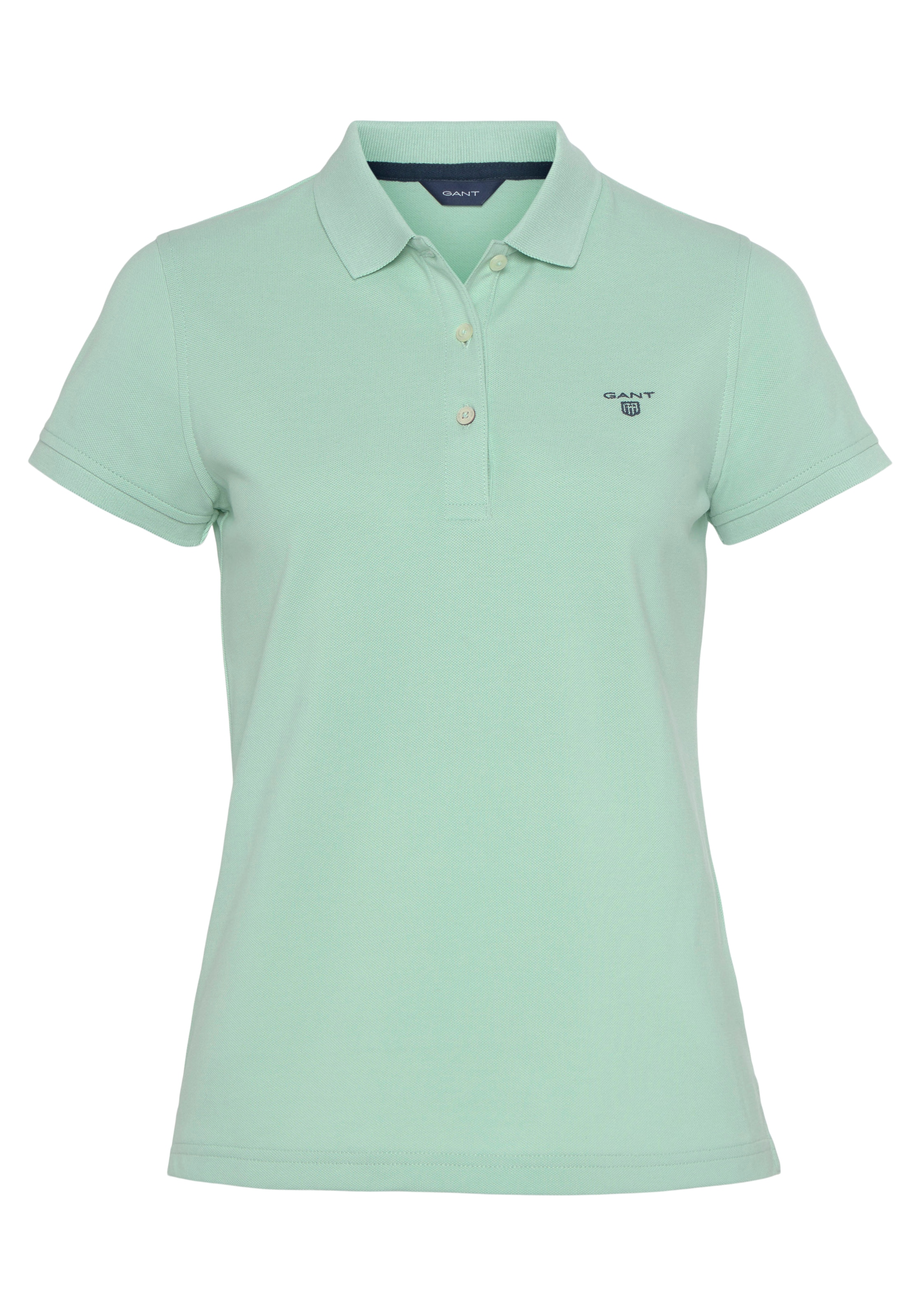 auf der ♕ Kontrast mit Logo-Stickerei Gant Poloshirt SUMMER Brust bei »MD. PIQUE«,