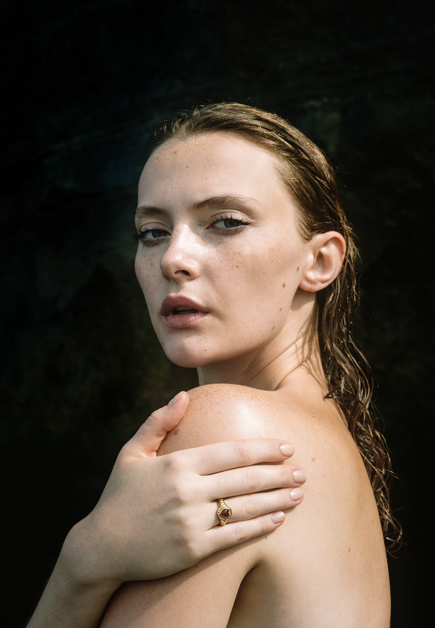 HAZE & GLORY Siegelring »Ring Me hearty Siegelring Herz Onyx Rot 925 Sterling Silber«