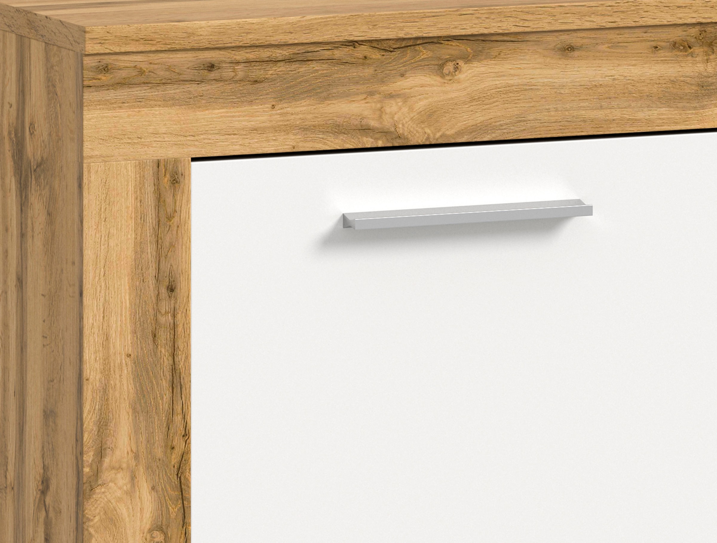INOSIGN Highboard »Aosta, Höhe 88 cm, in verschiedenen Farbausführungen«, mit 2 Türen und 3 Fächern, Wohnzimmer, Kommode, Schrank