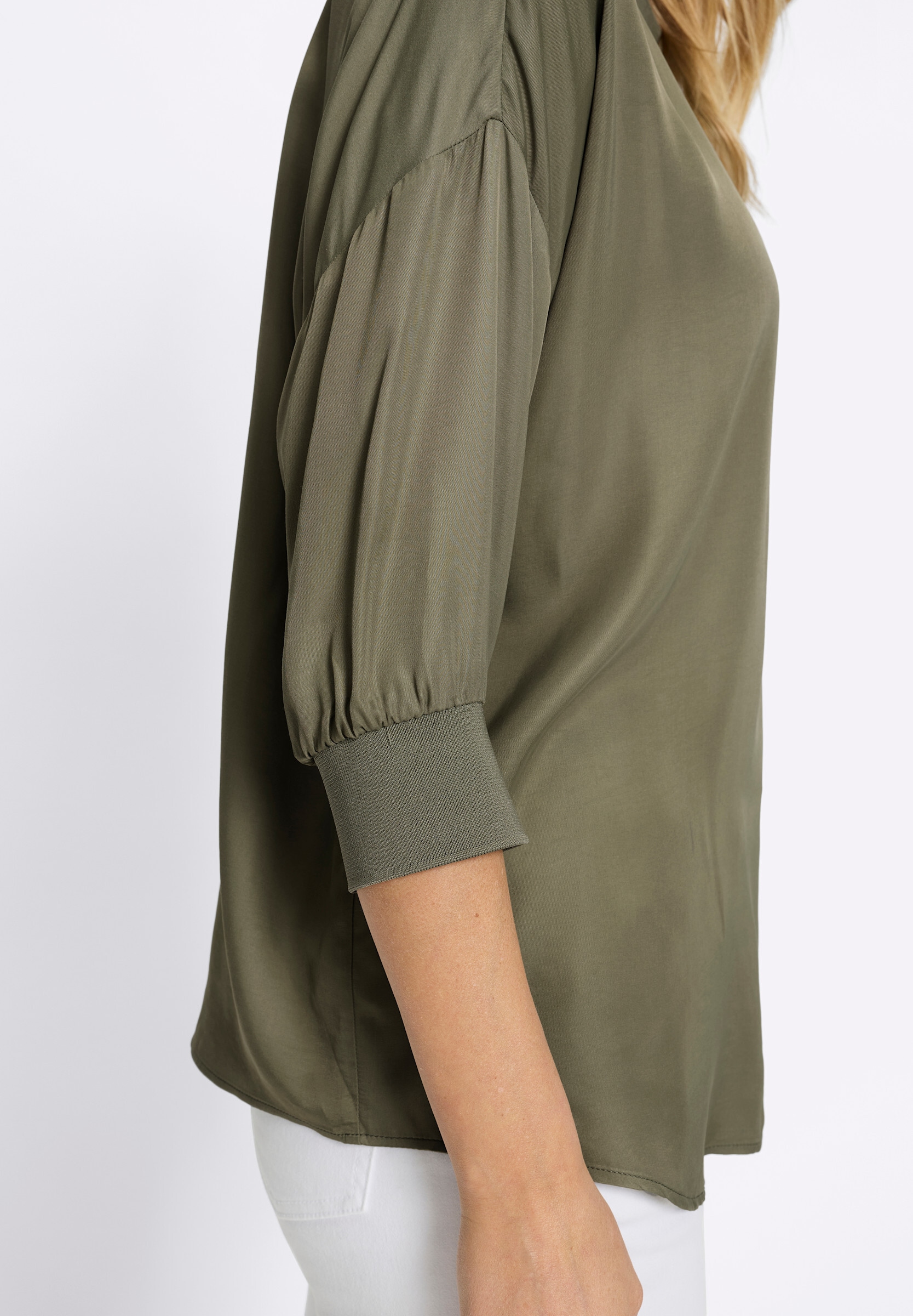 heine Schlupfbluse »Satin-Bluse Satinbluse mit 3/4-Arm«
