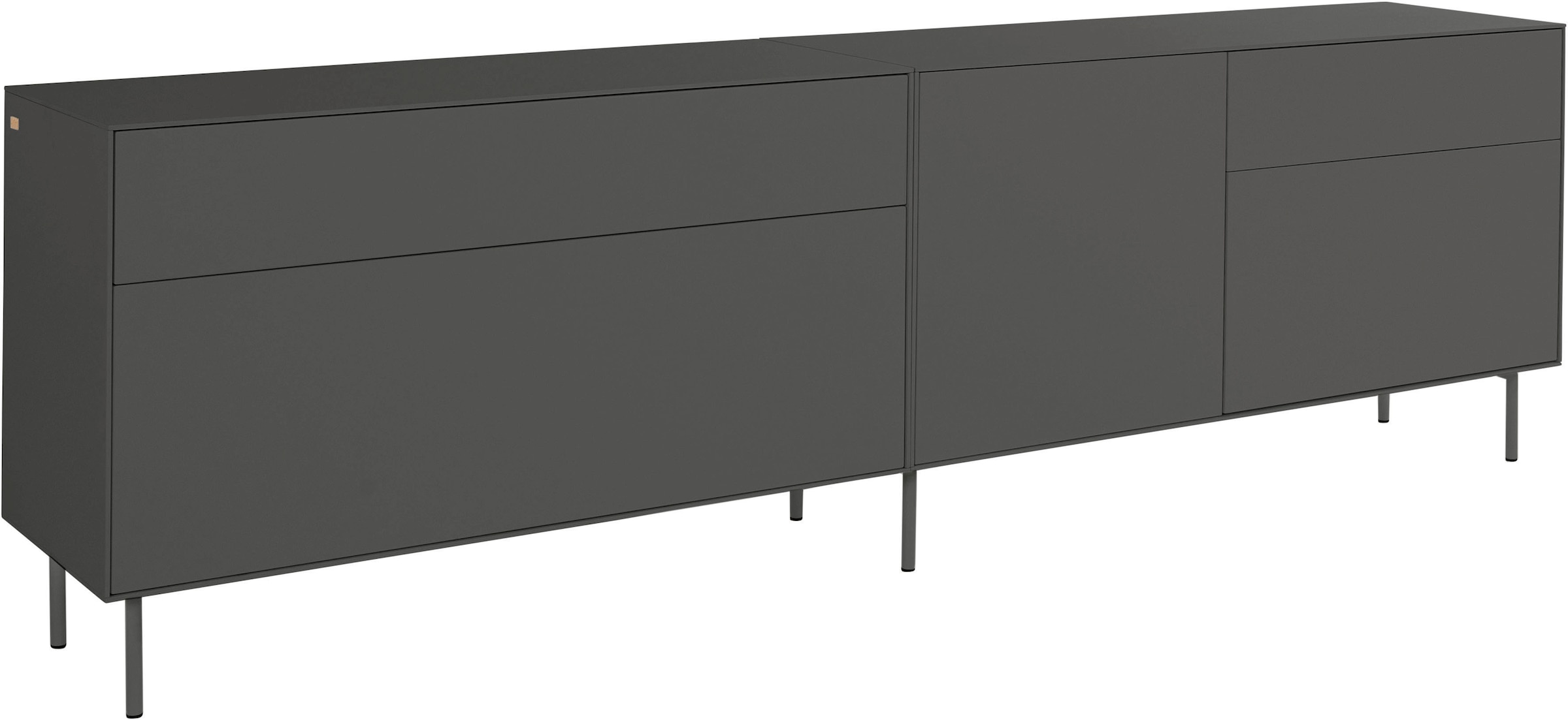 LeGer Home by Lena Gercke Lowboard »Essentials«, (2 St.), Breite: 239cm, MDF lackiert, Push-to-open-Funktion