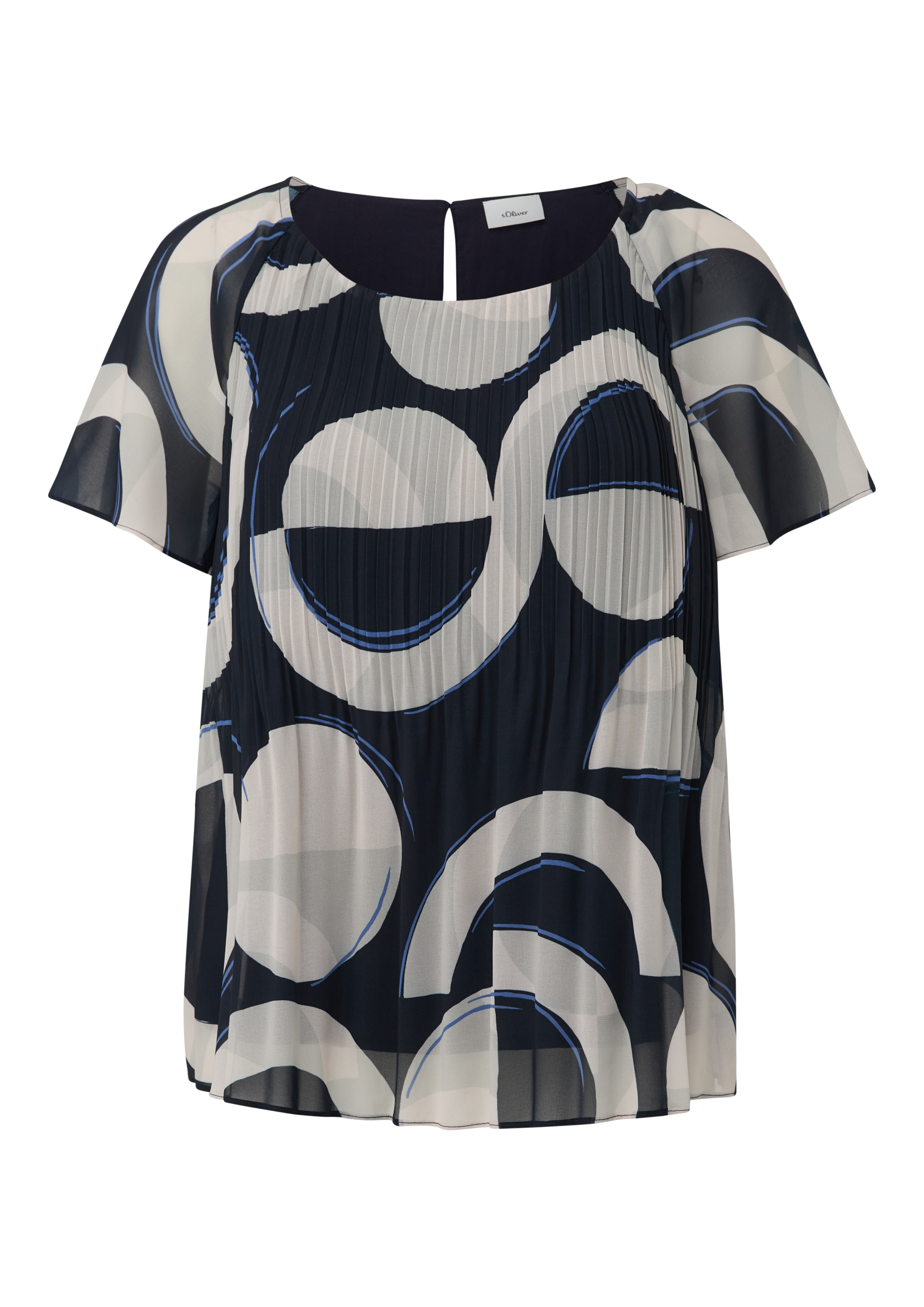 s.Oliver BLACK LABEL Kurzarmbluse, mit Struktur