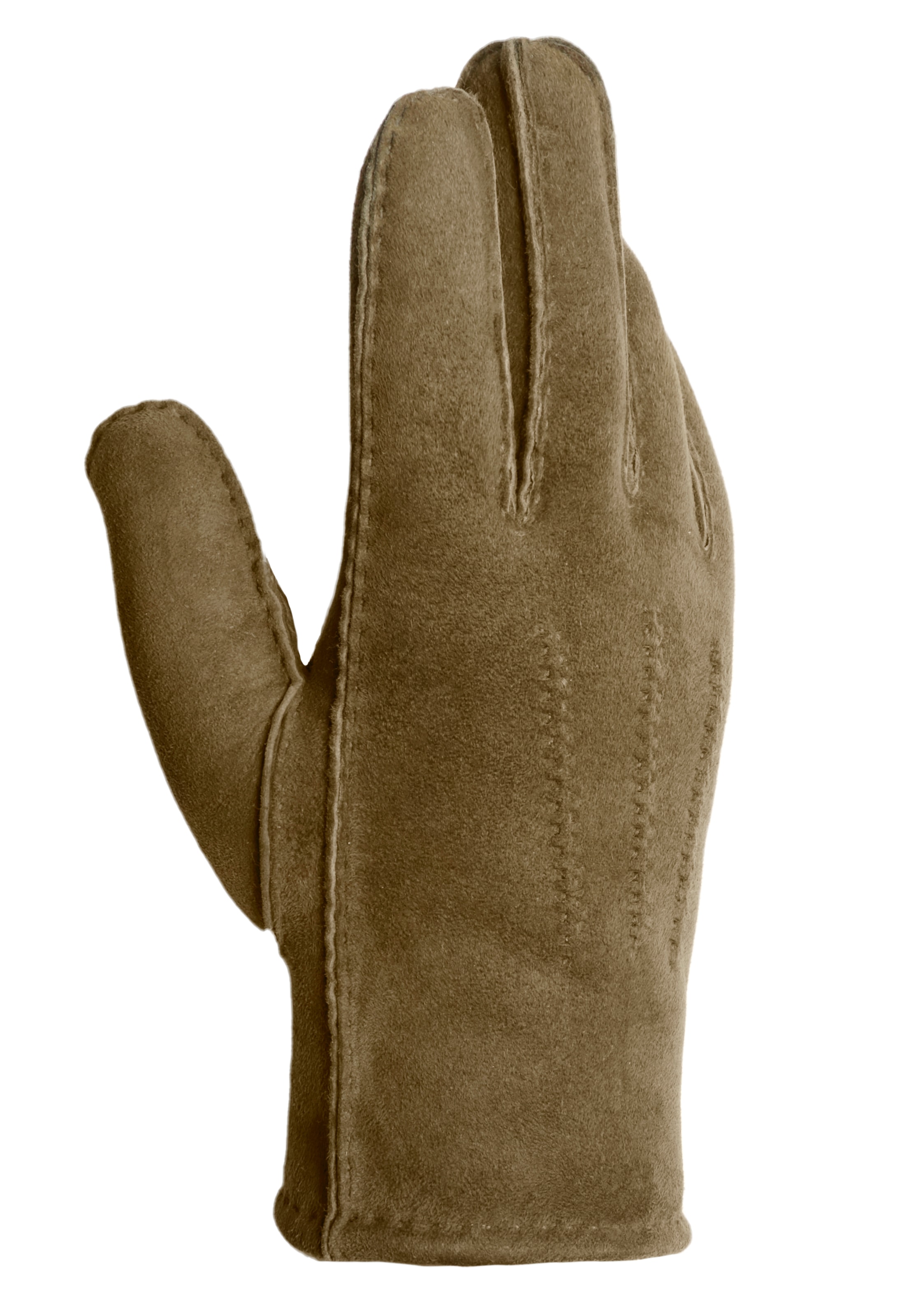 PEARLWOOD Lederhandschuhe »NORTH«, (1 Paar), warm gefüttert, Ziernähte, Temperaturregulierend