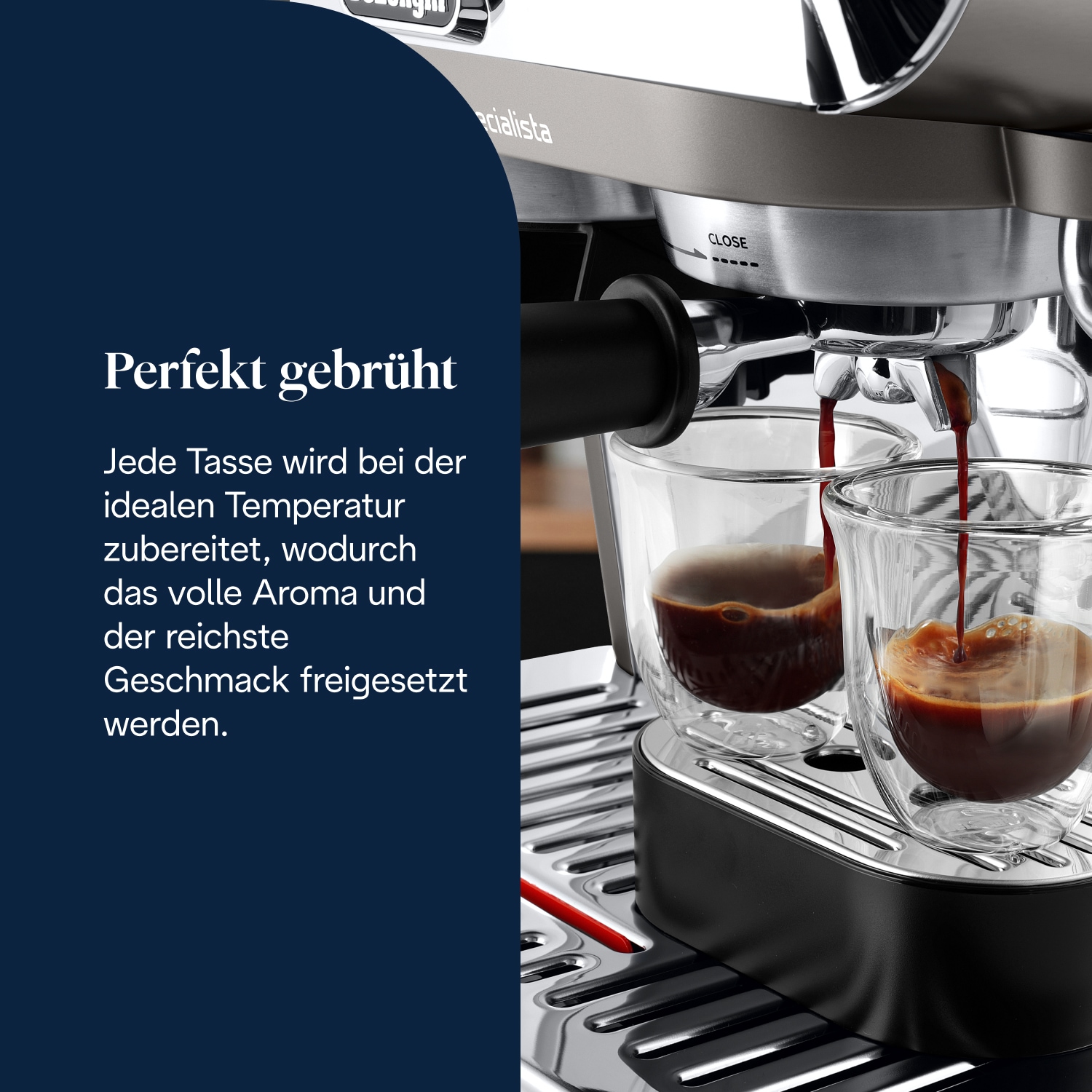 De'Longhi Espressomaschine »LA SPECIALISTA ARTE EVO COLD BREW 8004399027190« 15 Mahlgrade, 3 Temperatureinstellungen & Cold Brew inkl. Barista Kit