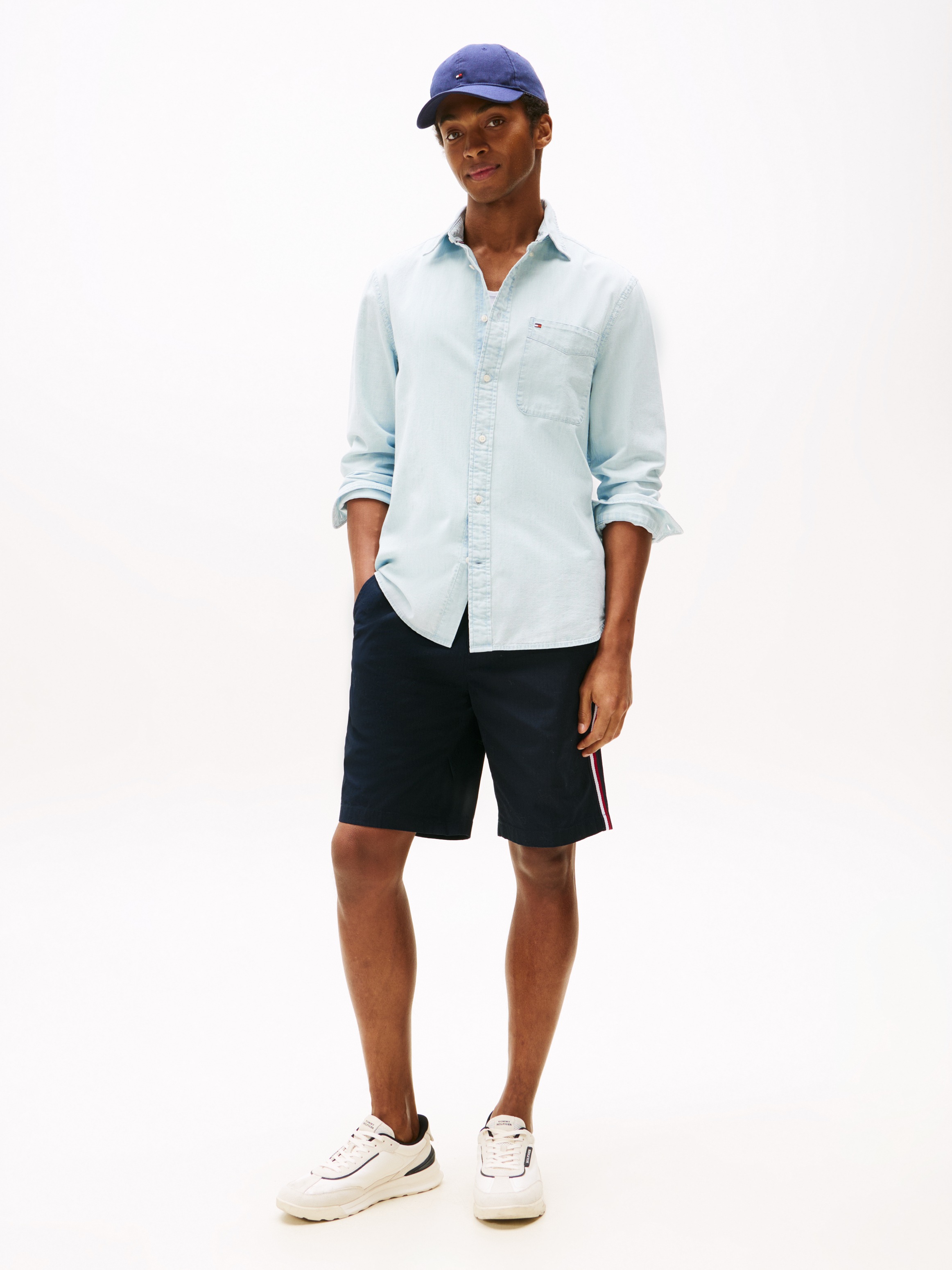Tommy Hilfiger Langarmhemd »CHAMBRAY POCKET RF SHIRT«