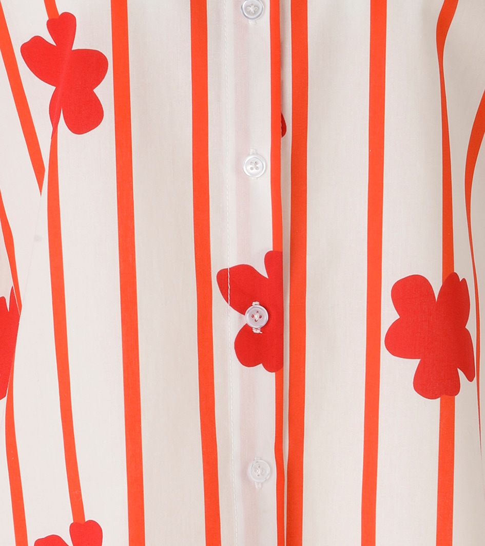 Aniston CASUAL Hemdbluse mit Streifen und Blüten verziert - NEUE KOLLEKTION