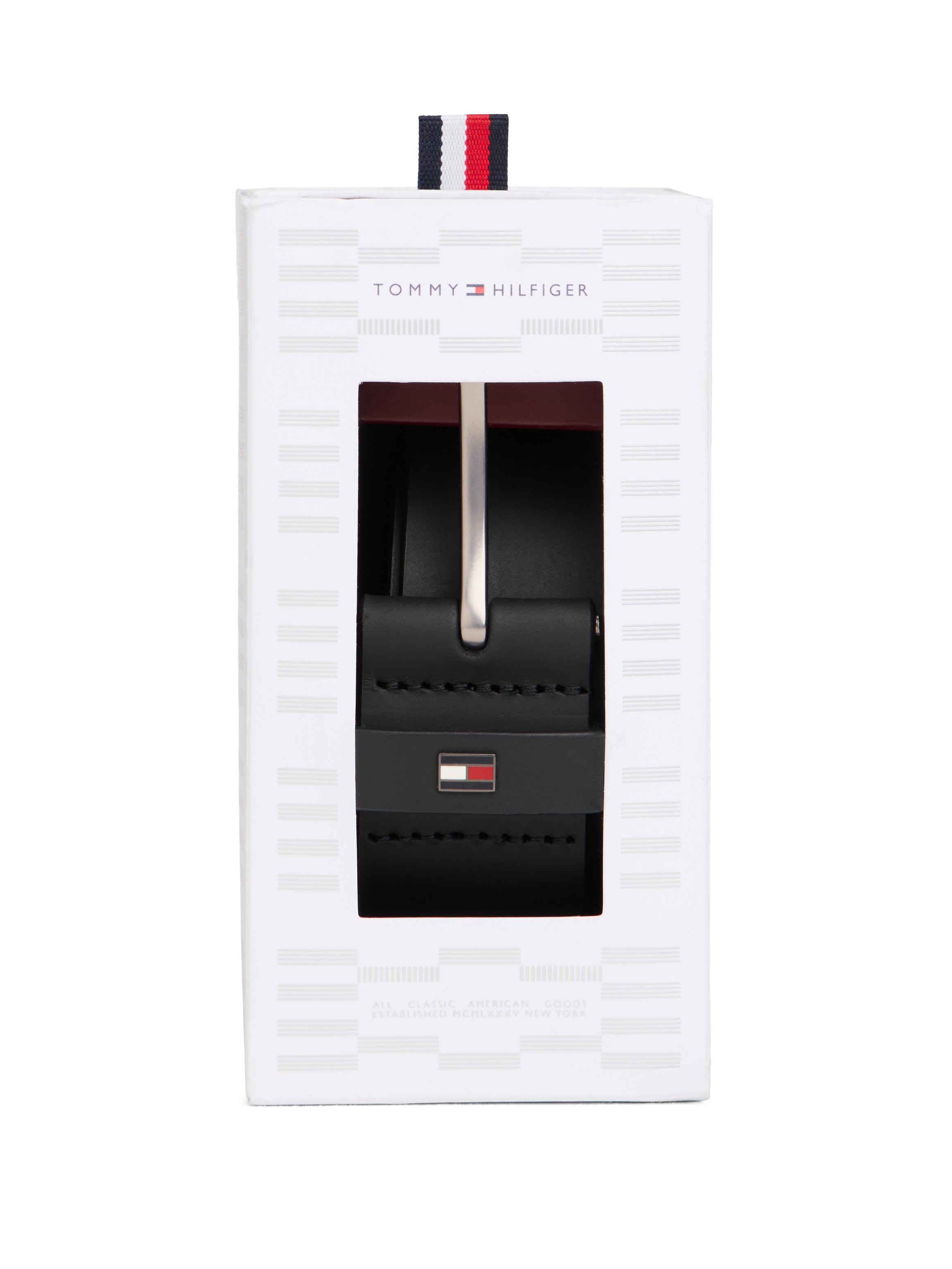 Tommy Hilfiger Ledergürtel »DENTON 4.0 cm breit« Breite 4cm, in einer Geschenkbox