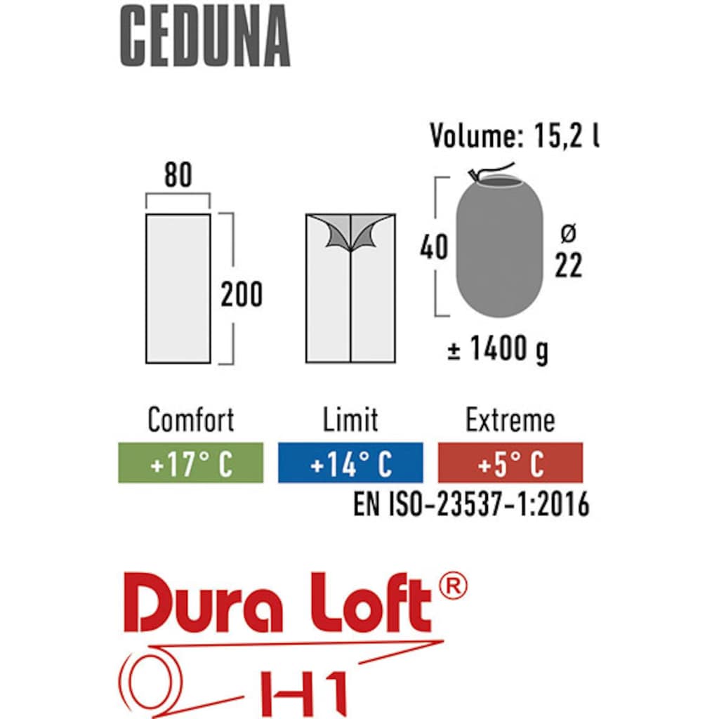 High Peak Deckenschlafsack »Ceduna«, PFC frei