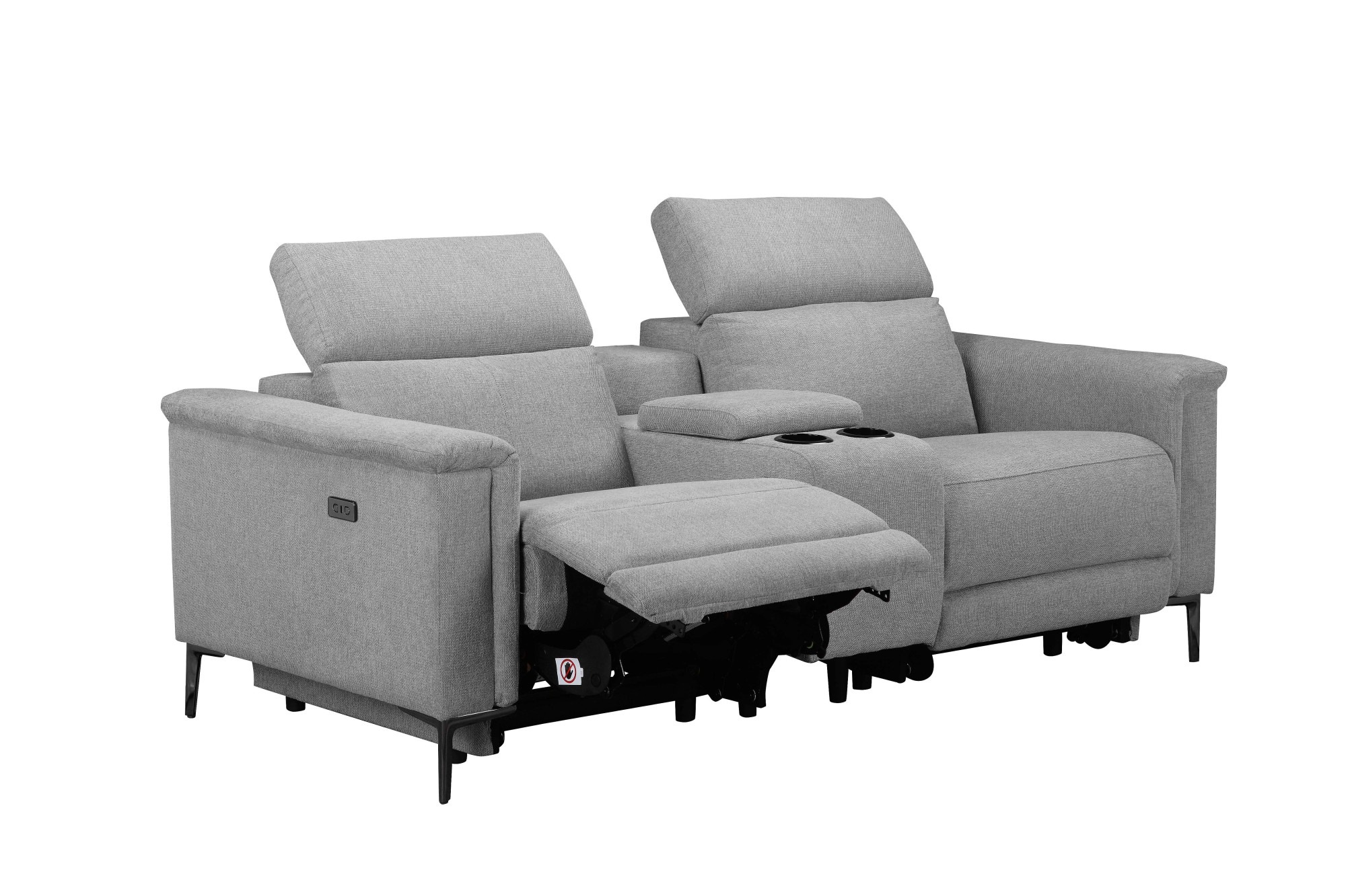 Places of Style 2-Sitzer »Lund, 2er-Kinosofa, TV-Sessel, Multimedia-Sofa, USB-A,«, m. elektrischer o. manueller Relaxfunktion, Getränkehalter u. Staufach