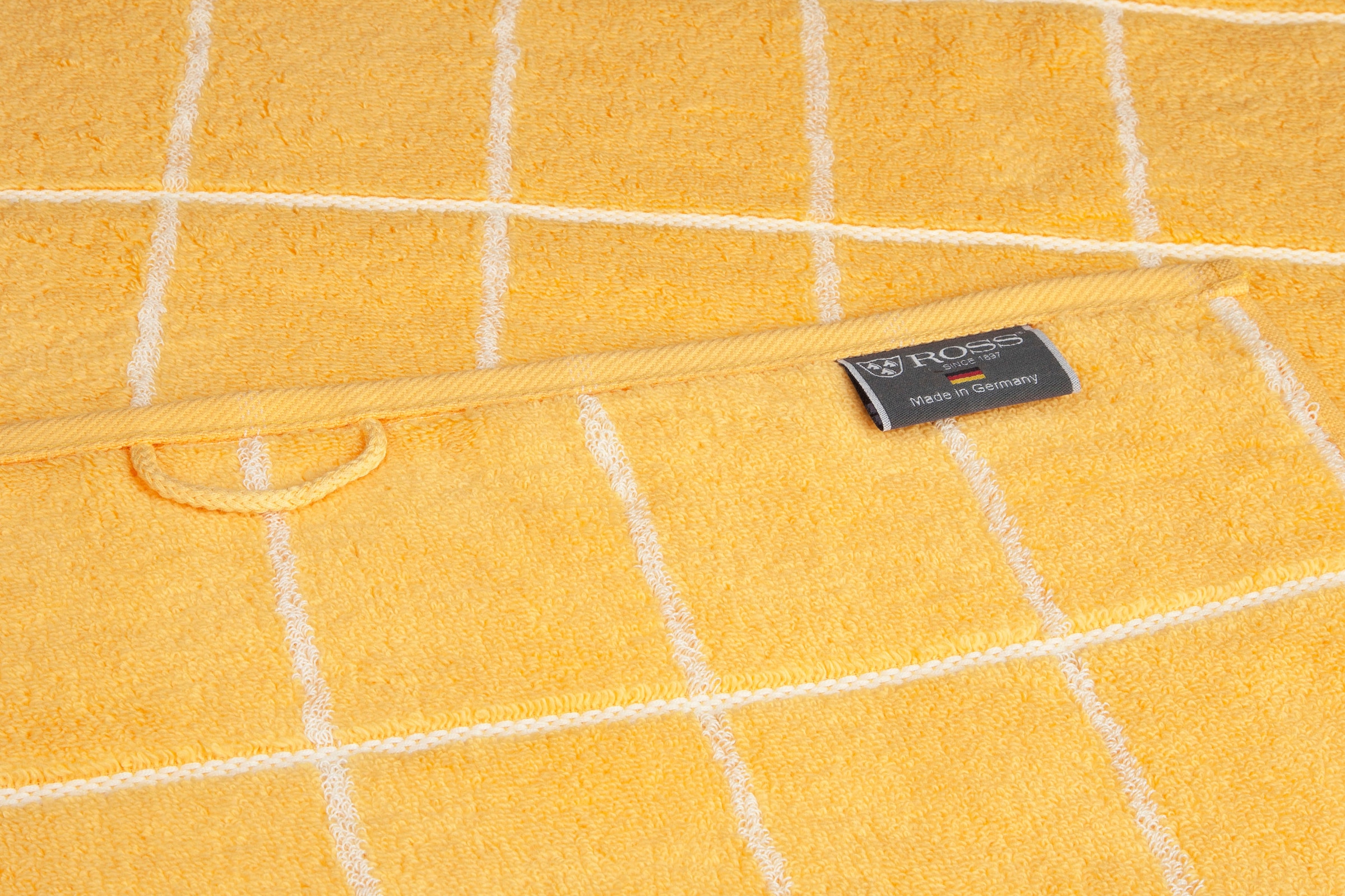 ROSS Duschtuch »Cashmere Überkaro«, (1 St.), 100% Baumwolle, kariert, in modischen Karo Farben