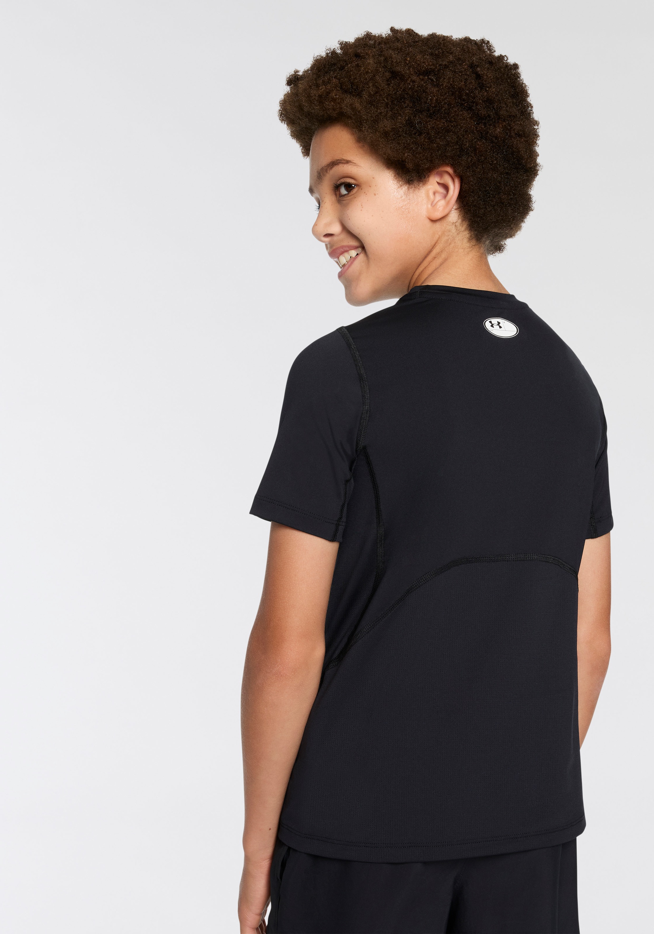 Under Armour® Trainingsshirt »UA HG ARMOUR SS« 1 Stk. für Kinder, sportlicher Stil, Kurzarmdesign, atmungsaktiv