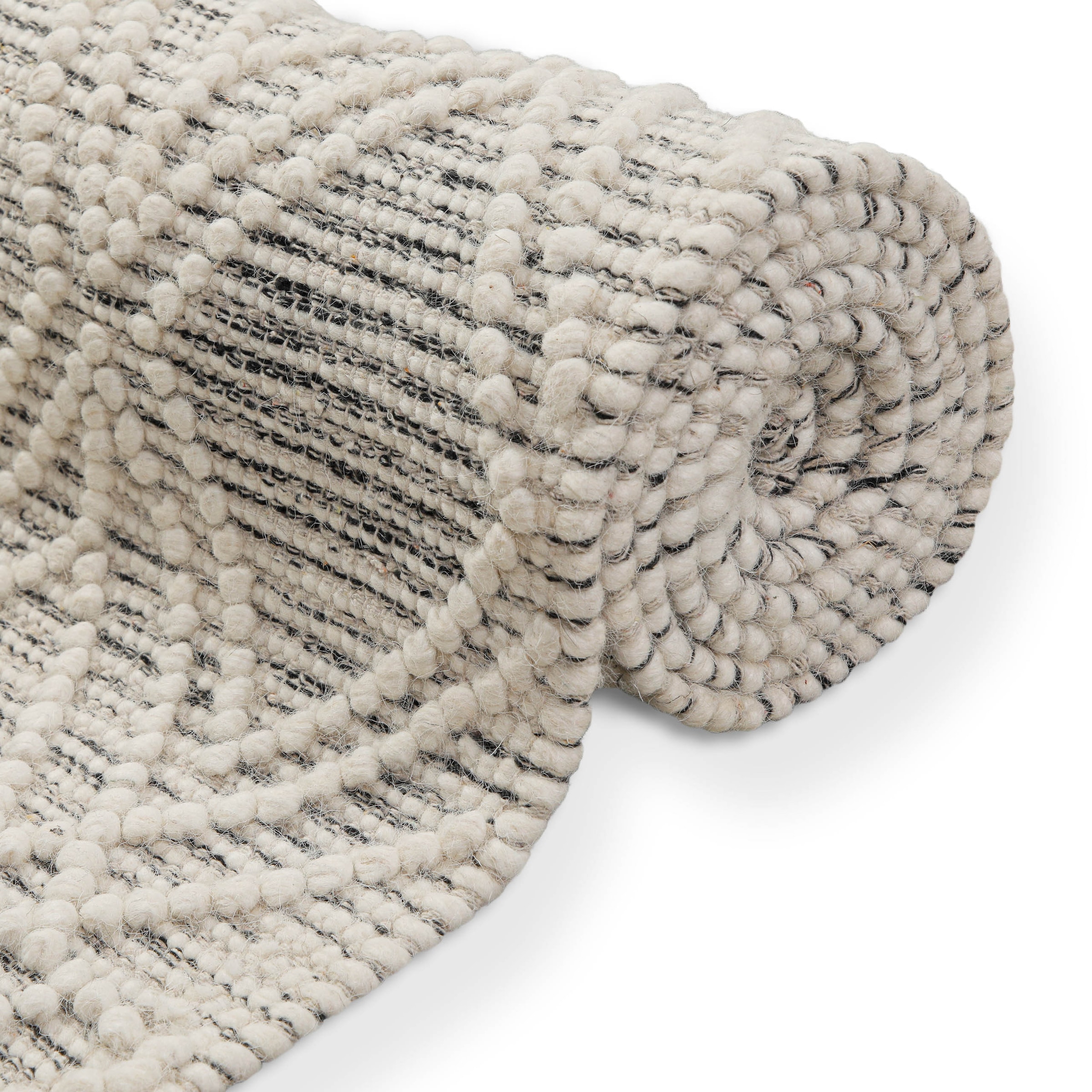 OTTO home Teppich »Eleena«, rechteckig, 8 mm Höhe, 70% Wolle, handgewebt, Raute, Hoch-Tief, Wohnzimmer, Naturfaser