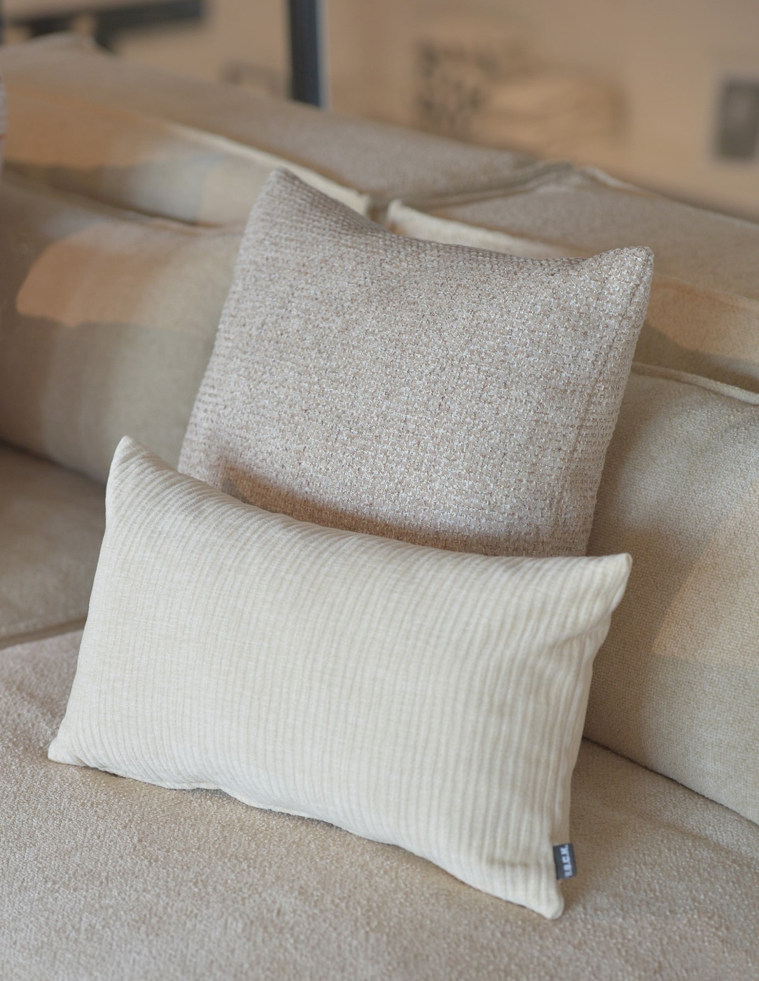 H.O.C.K. Dekokissen »Levin« Sofakissen inkl. Füllung, 50x50cm, Dekokissen, strukturiert