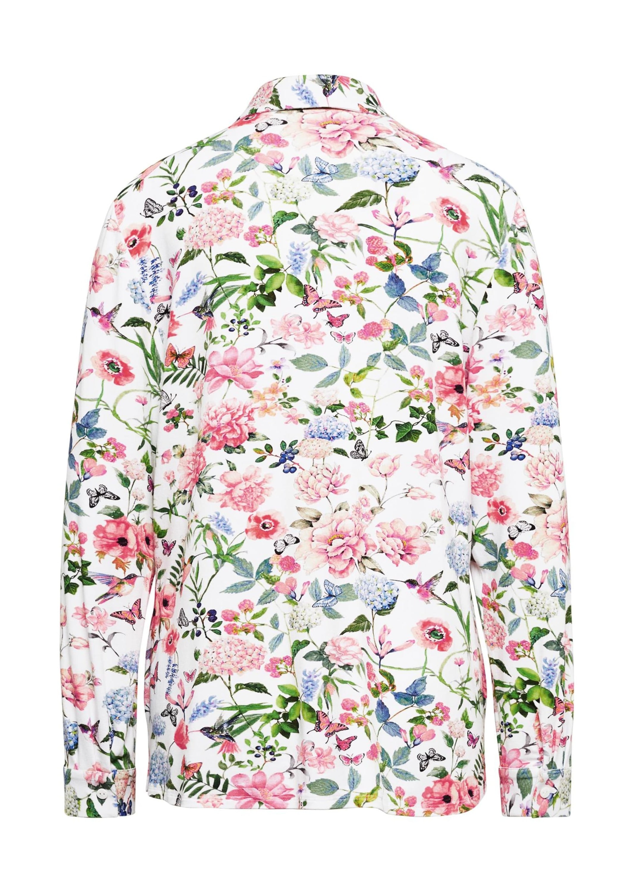 GOLDNER Hemdbluse »Kurzgröße Ausdrucksstarke Jerseybluse mit Stretchanteil«