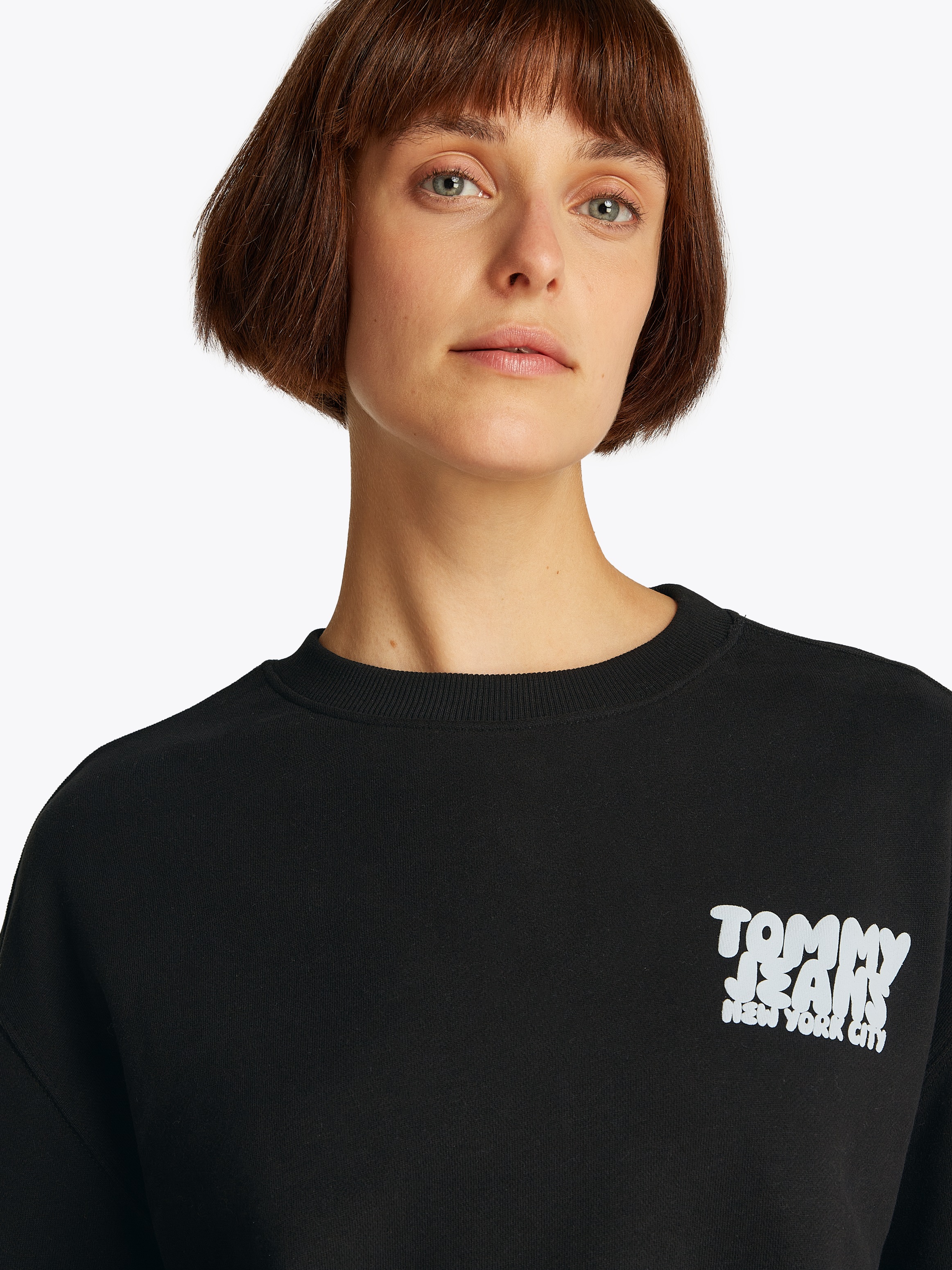 Tommy Jeans Sweatshirt »TJW RLX CRP TJ BUBBLE CREW«, mit großem Logodruck auf dem Rücken