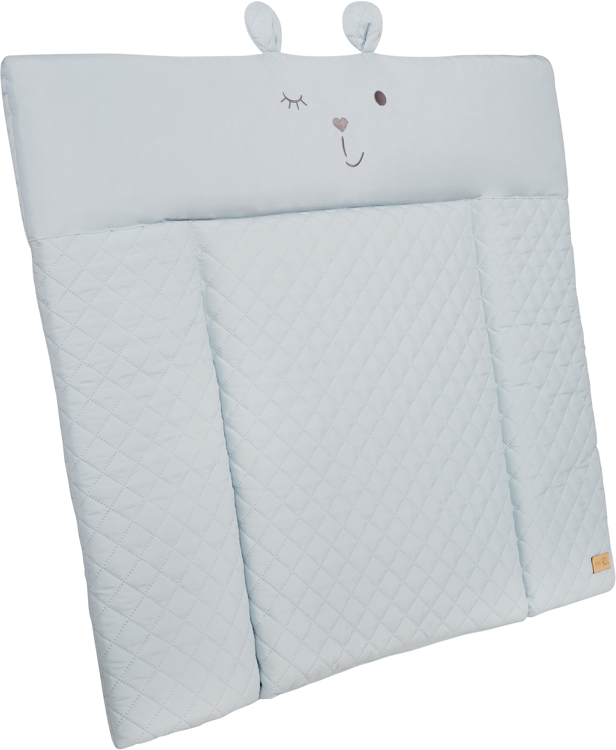 roba® Wickelauflage »Style, Soft, sky«, mit aufgesticktem Gesicht
