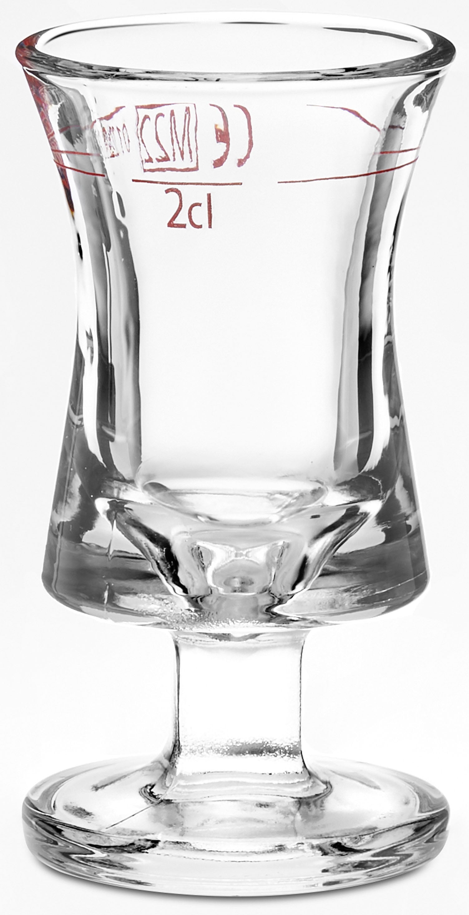 van Well Schnapsglas "Rittmeister Rotring" 0,2 L, geeicht, Spülmaschinengeeignet, Gastronomiequalität, 12-tlg.