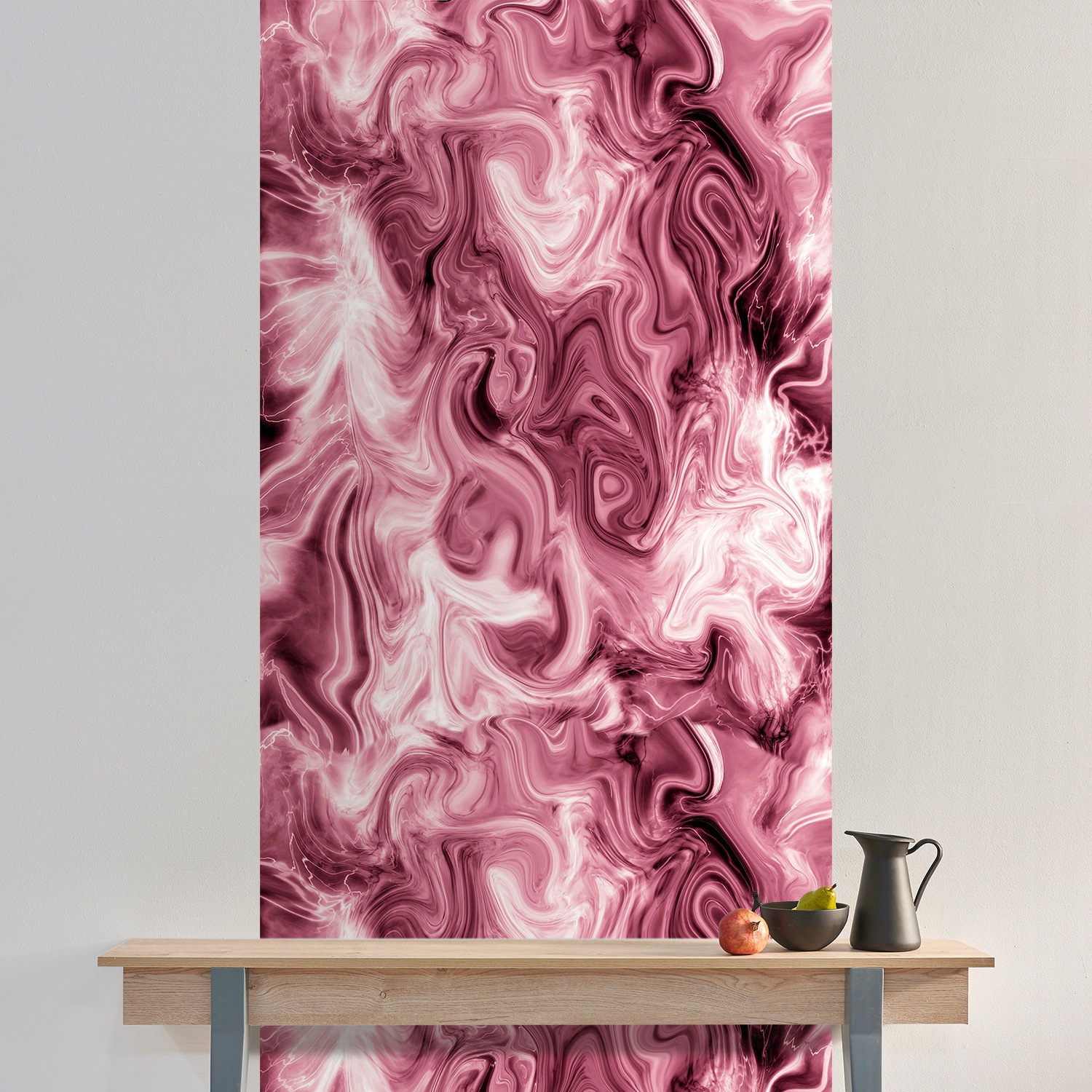 queence Vinyltapete »Jimenez«, gemustert-Farbverlauf-bedruckt-abstrakt, 90x250cm, selbstklebend, kinderleichte Anbringung, Sticker