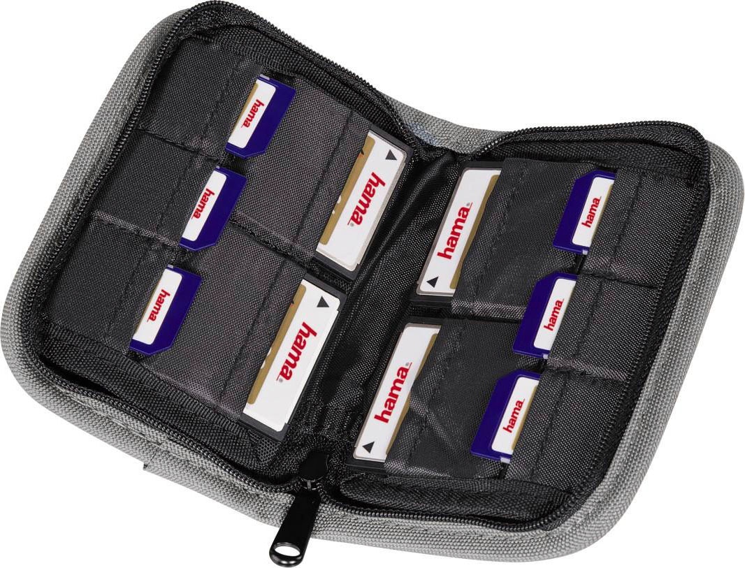 Hama Fototasche »Speicherkarten Tasche "Mini", Schwarz/Grau, max. 10 Speicherkarten«