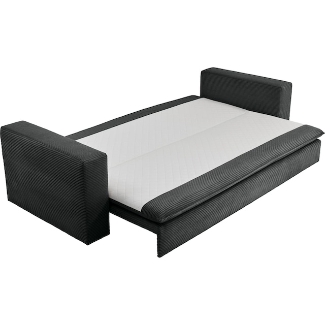 bestellen (2 mit 3-Sitzer-Sofa Style auf Bettfunktion Sitzgruppe of Raten Places Set und tlg.), Loveseat-Hocker im »PIAGGE«,