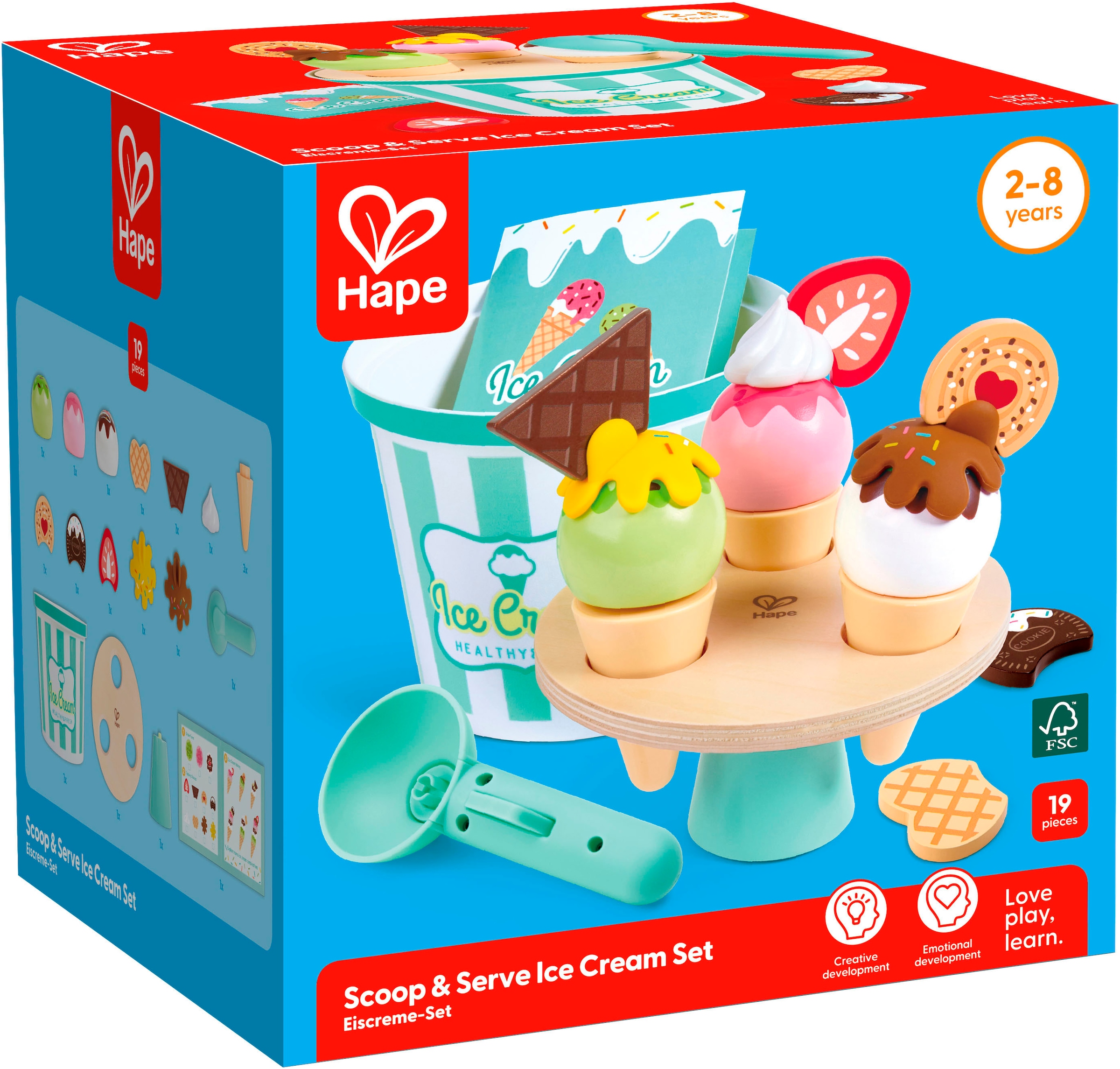 Hape Kaufladensortiment »Eiscreme-Set«