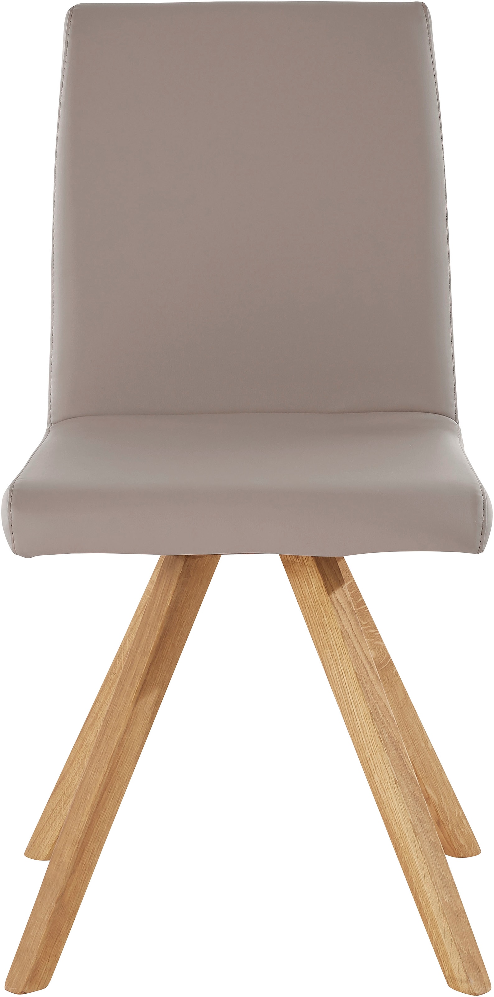 Home affaire Schalenstuhl »Rio« (Set) 2 Stk.Bezug in Kunstleder oder Strukturstoff und das Gestell ist Eiche geölt