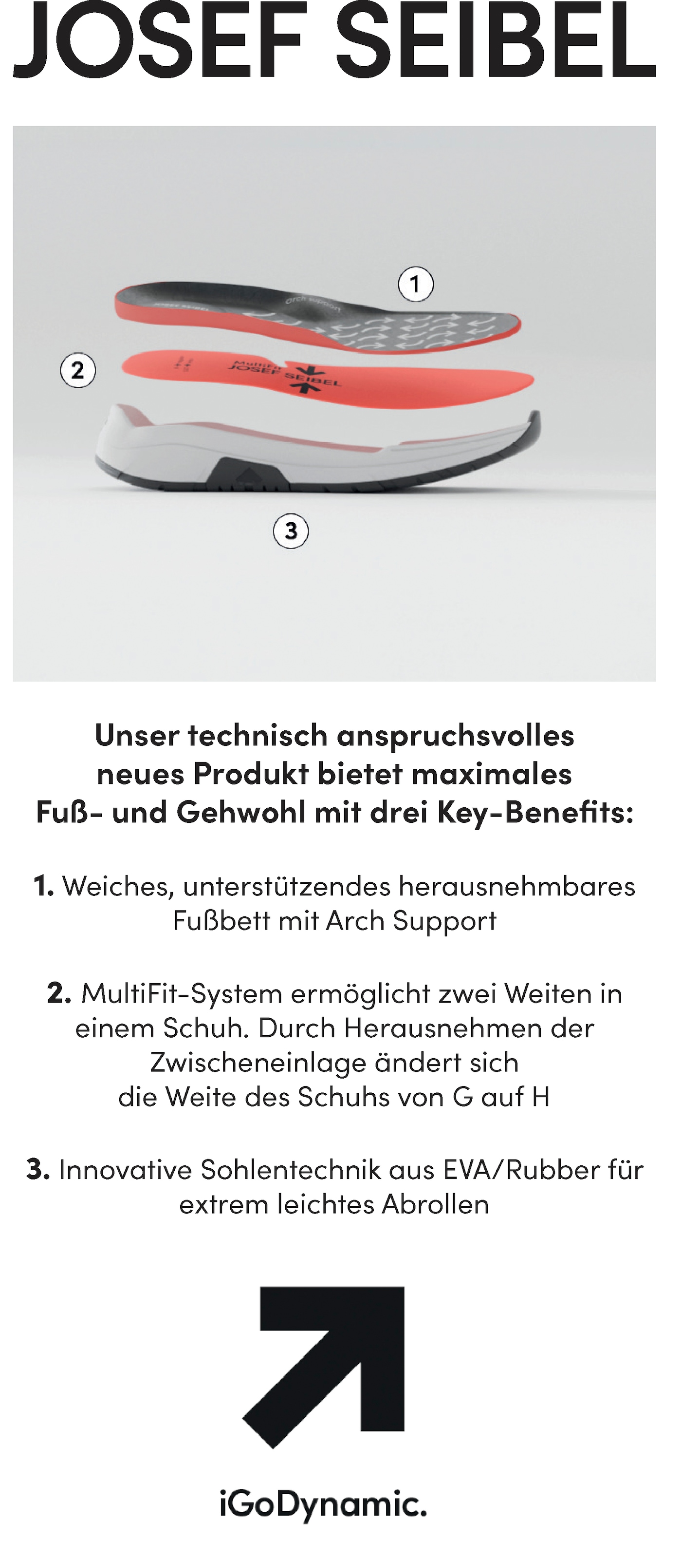 Josef Seibel Sneaker »Mitchell 53«, Komfortschuh, Freizeitschuh, Sneaker mit bequemer Laufsohle