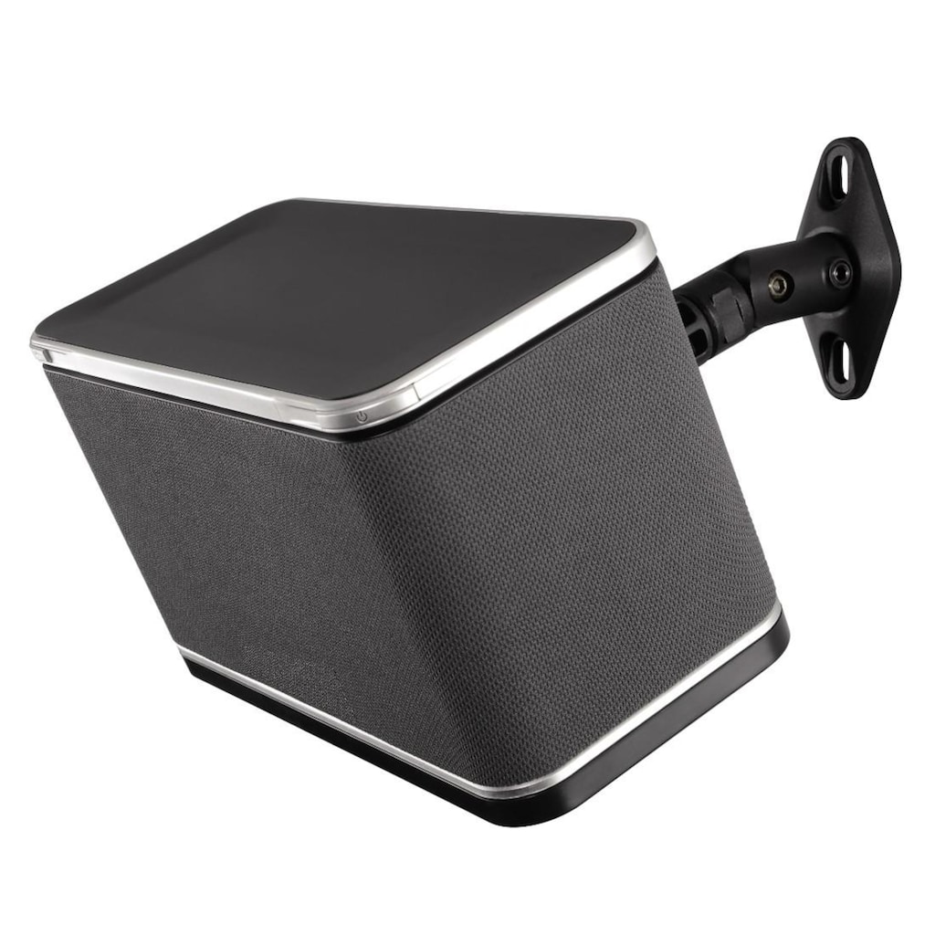 Hama Lautsprecher-Wandhalterung »2 Lautsprecherhalter für Boxen bis 2 kg 360° Wandhalterung Schwarz«