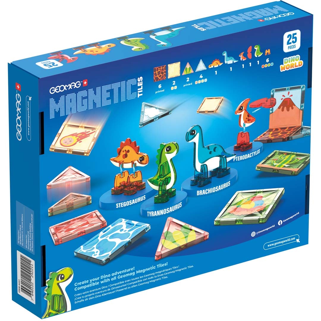Geomag™ Magnetspielbausteine »Magnetic Tiles Dino World (4221)«
