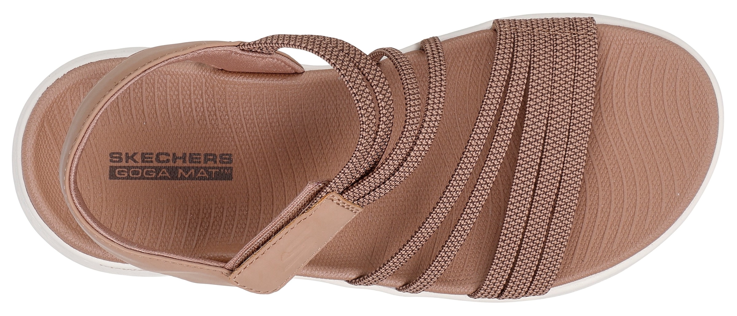 Skechers Sandale »GO WALK FLEX SANDAL«, Schlupfschuh, Sommerschuh, Plateausandale mit Goga Mat Fußbett