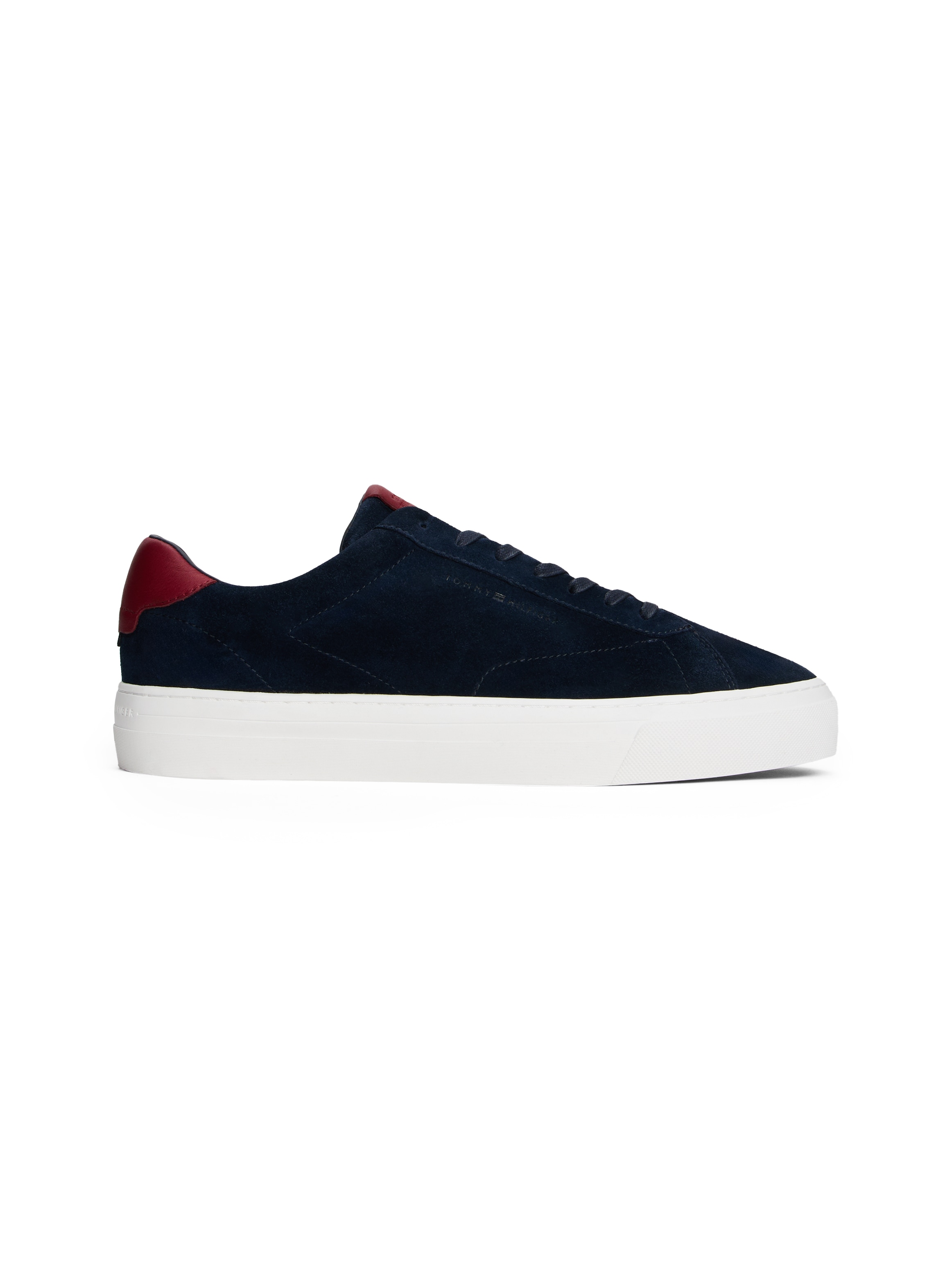 Tommy Hilfiger Sneaker »PREMIUM DRESS CUPSOLE SUEDE«, Freizeitschuh, Halbschuh, Schnürer mit seitlicher Logoprägung