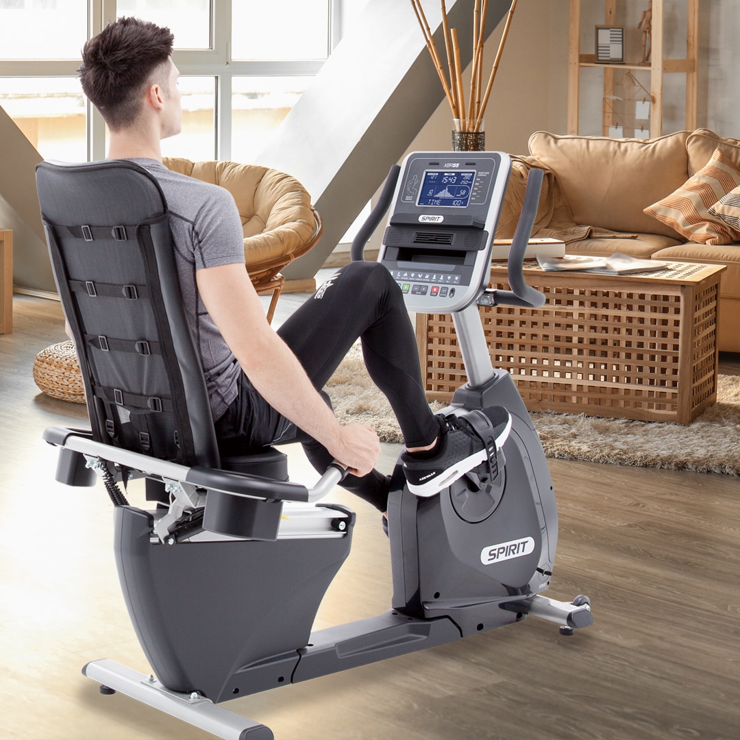 Spirit Fitness Ergometer »XBR 55«, (Packung, 1 tlg., Rückenschonendes Ausdauertraining), Schwungmasse ca. 11 kg, 20 Widerstandsstufen