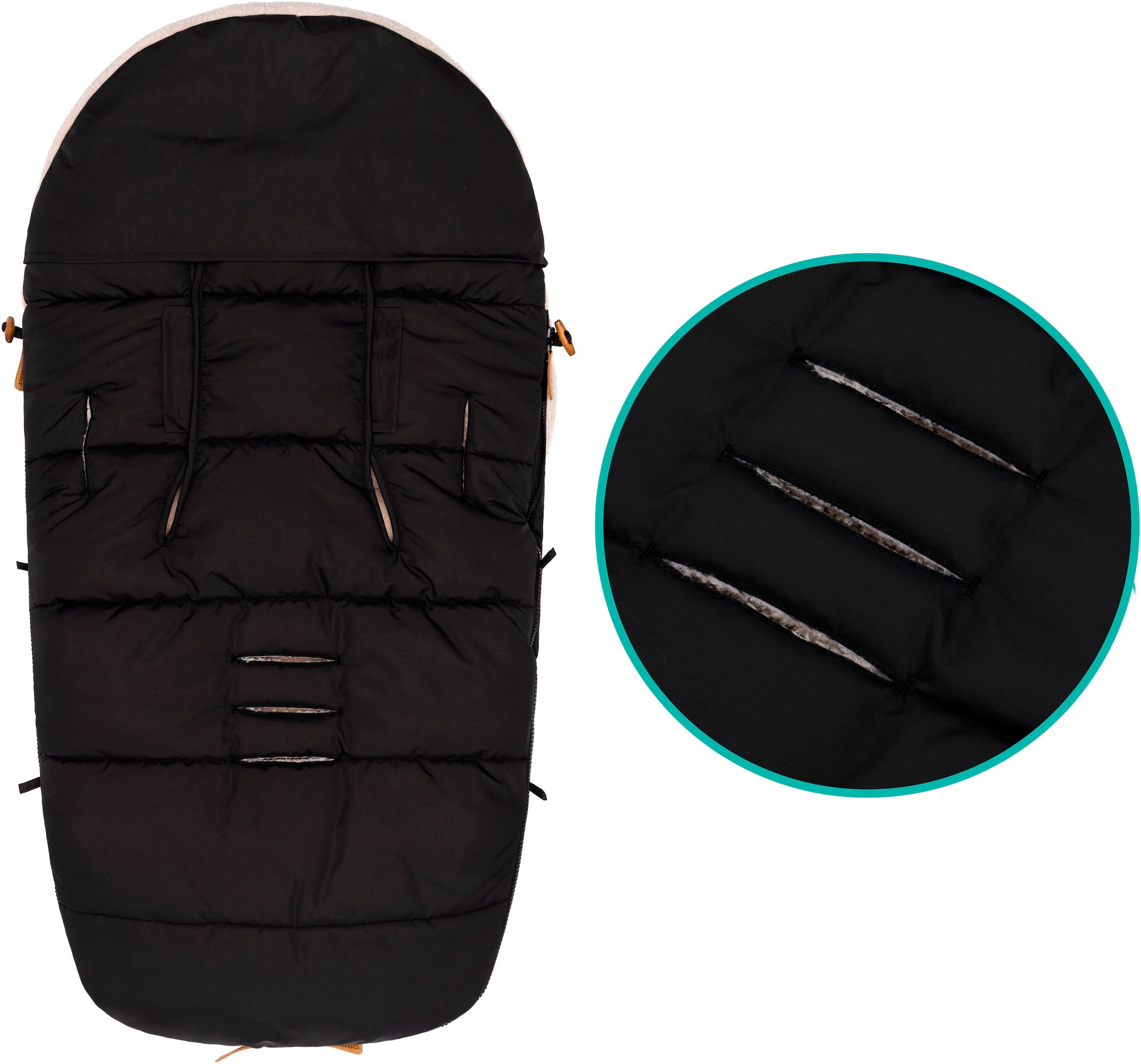 Fillikid Fußsack »Atlas, Winterfußsack«, mit Teddy-Plüsch