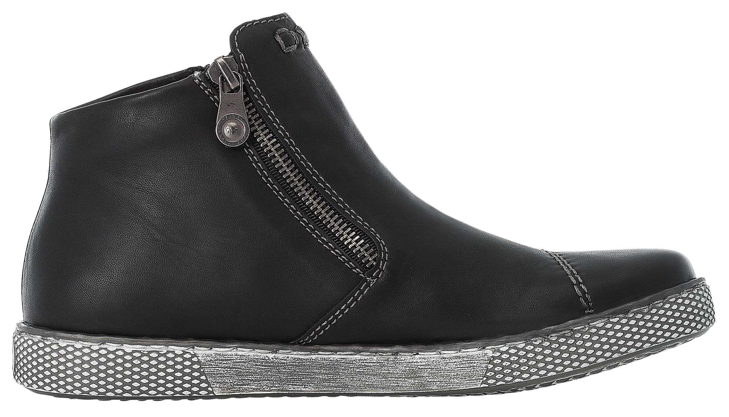 Rieker Schlupfboots, Stiefelette, Schlupfboots mit Reißverschluss