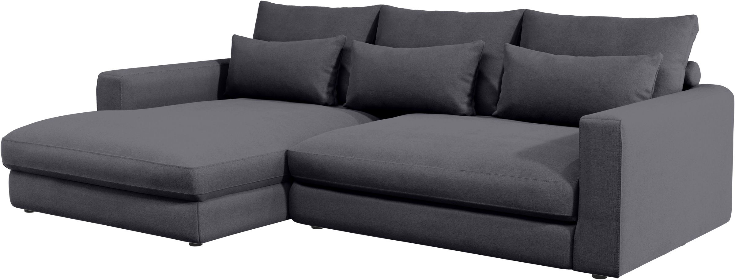 Home affaire Ecksofa »Darwin, viele Kissen, extra tiefe Sitzfläche, 271/89/171 (B(H/T)«, gemütlich und weich, L-Form, mit extra softem Sitzkomfort, Cord