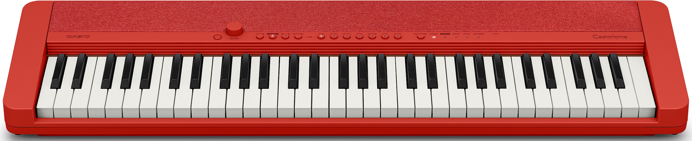 CASIO Home-Keyboard »Piano-Keyboard, CT-S1RDSP«, ideal für Piano-Einsteiger und Klanggourmets