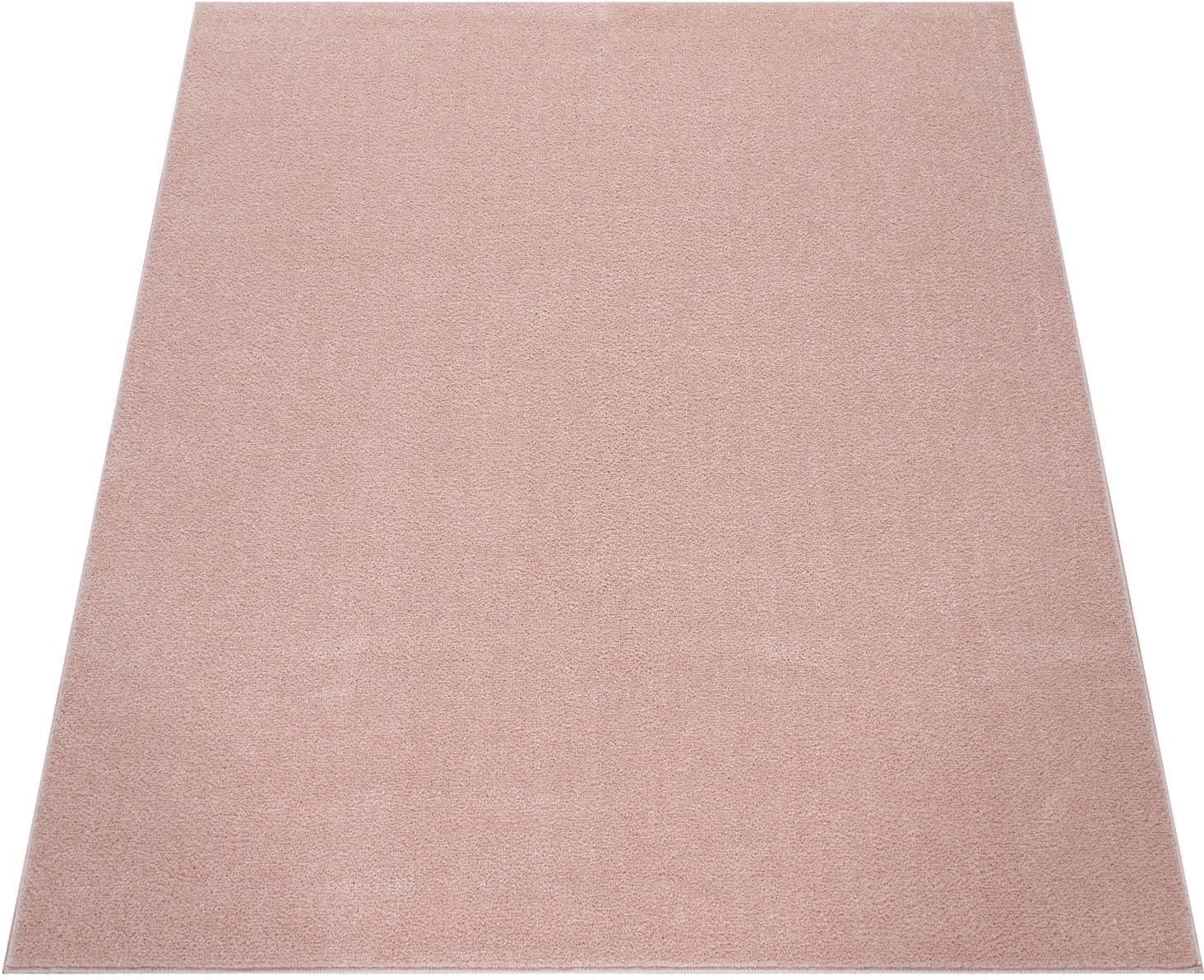 Paco Home Teppich »Porto 890«, rechteckig, 13 mm Höhe, Kurzflor, Uni-Farben, ideal im Wohnzimmer & Schlafzimmer