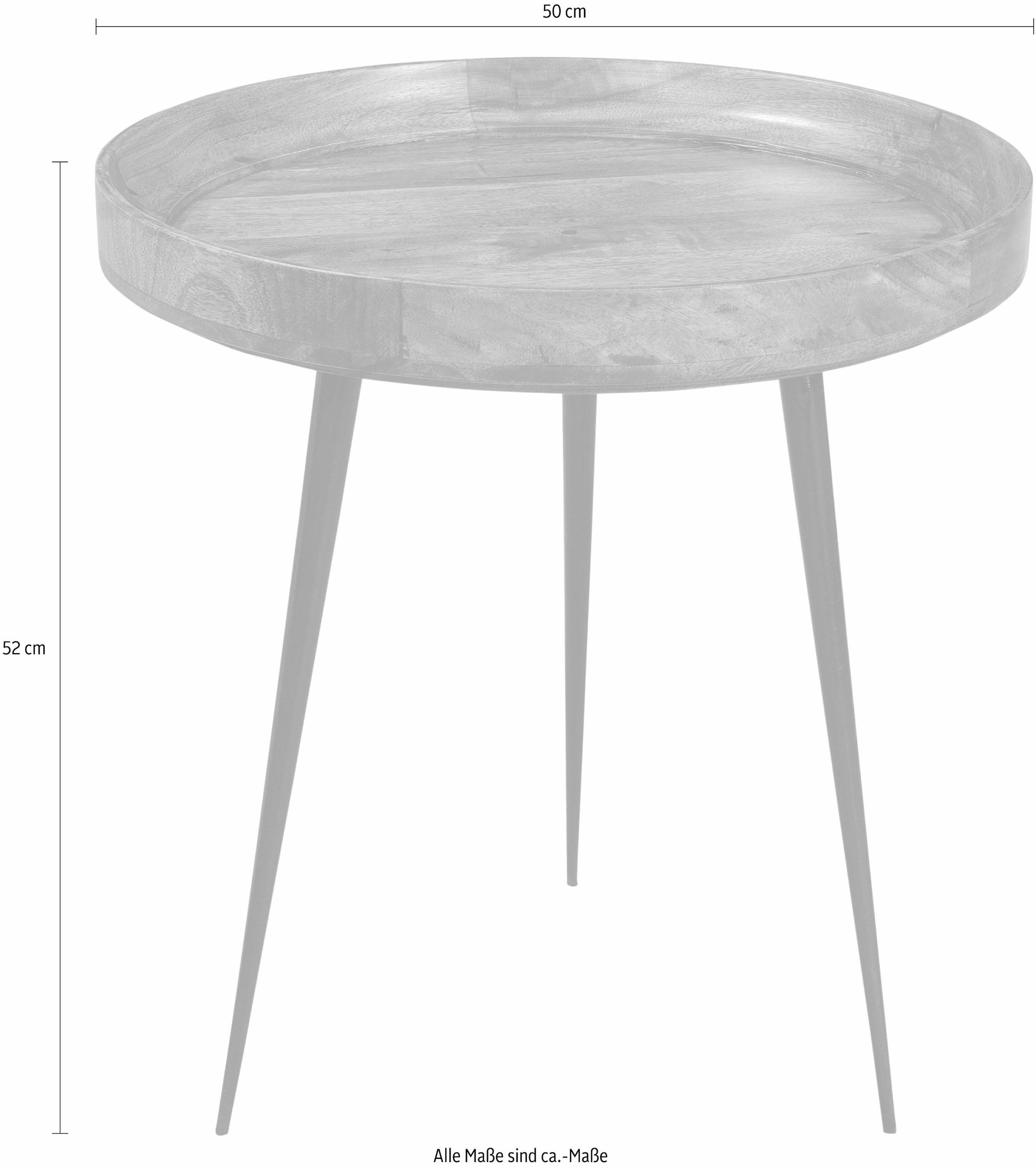 SIT Beistelltisch »This&That« mit Tablett aus Mangoholz in drei Farben