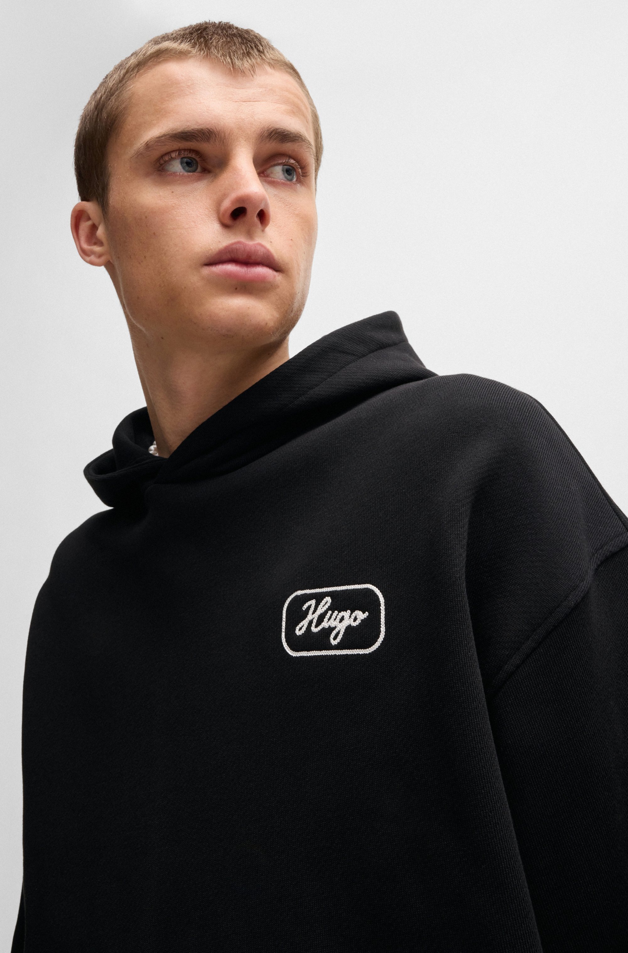 HUGO Blue Kapuzensweatshirt »Nualo«, mit großem Logodruck hinten
