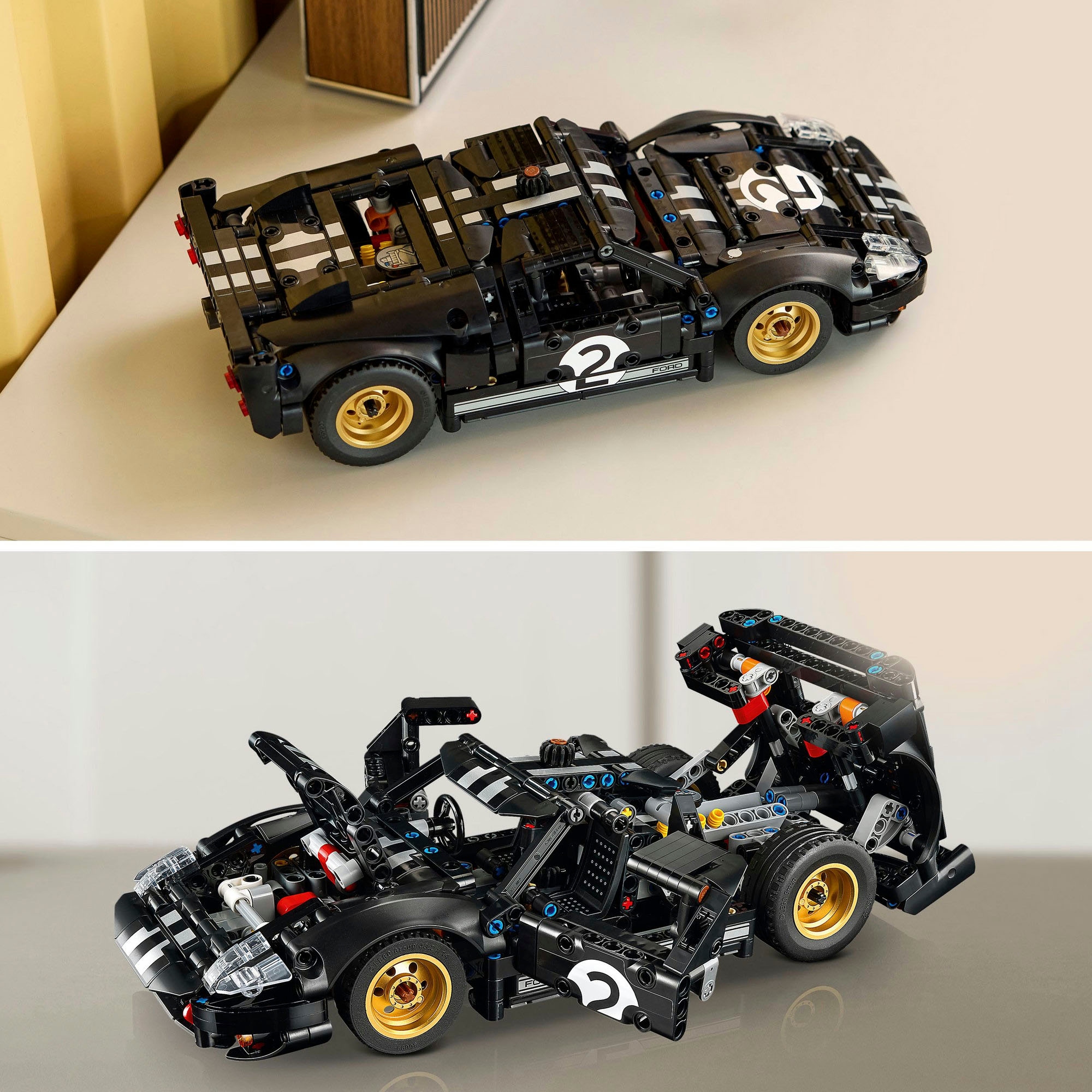 LEGO® Konstruktionsspielsteine »1966 Ford GT40 MKII Rennwagen (42223), LEGO Technic« Made in Europe